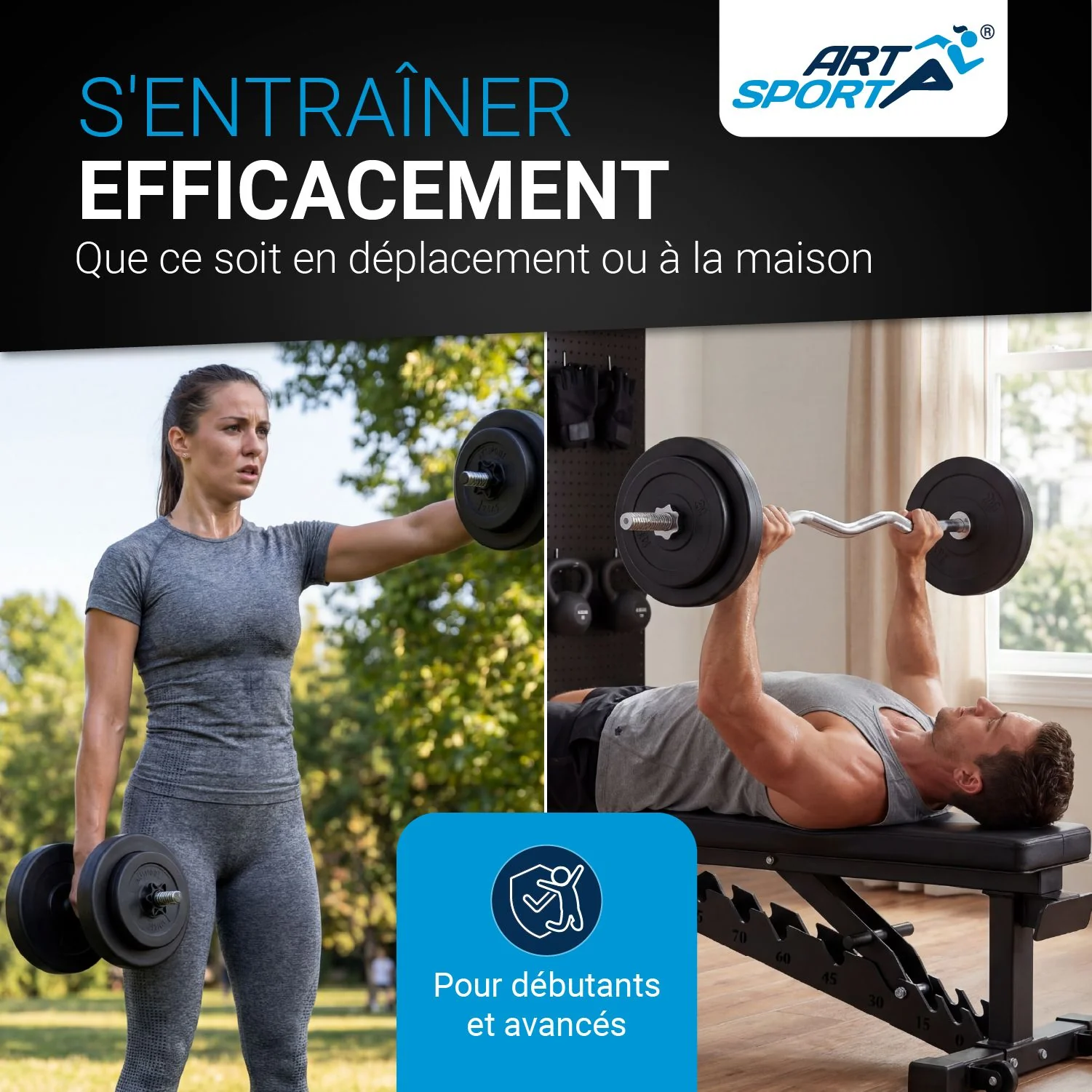 3in1 Hantelset 60kg - Image 15