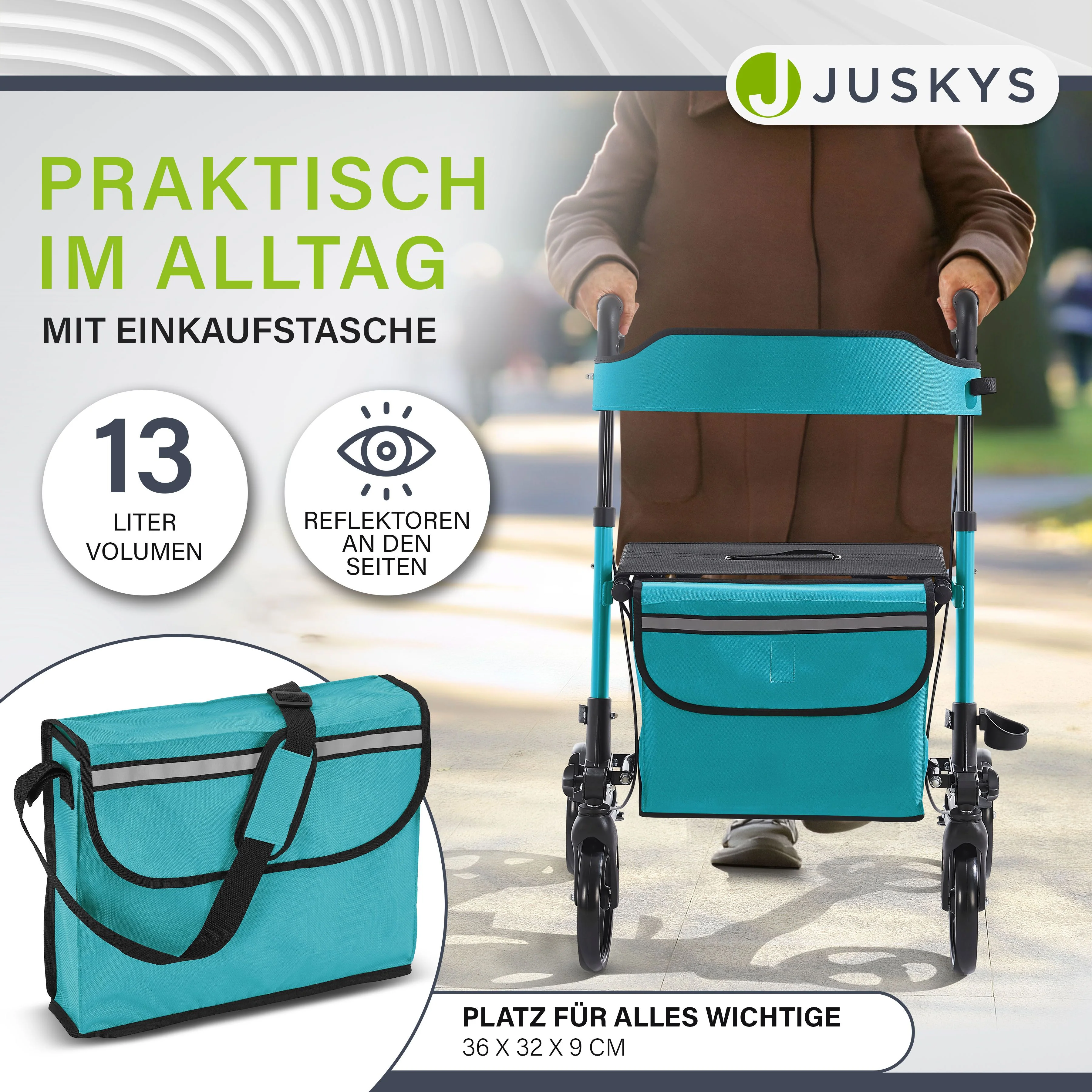 Aluminium Rollator Vital mit Sitz - Image 30