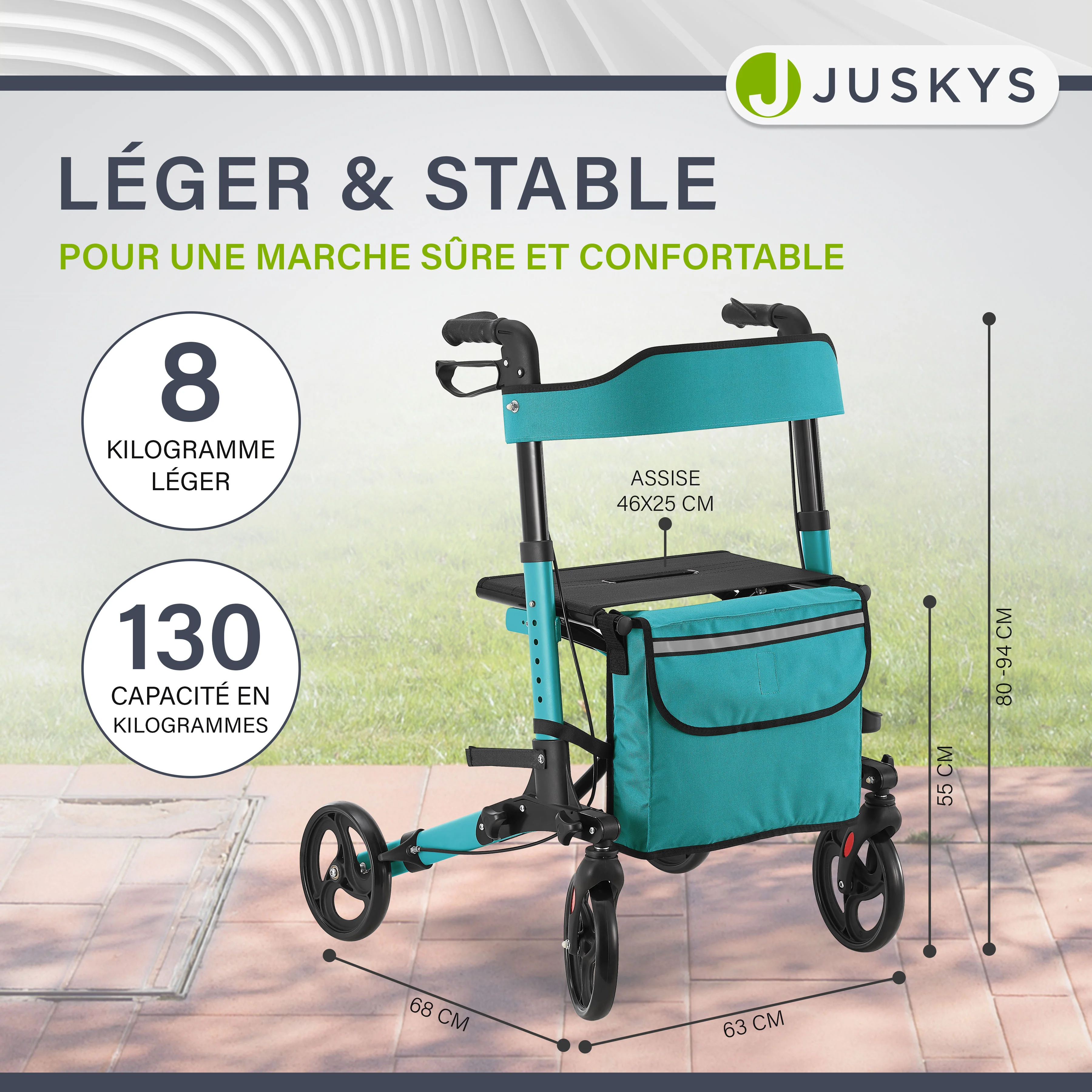 Aluminium Rollator Vital mit Sitz - Image 74