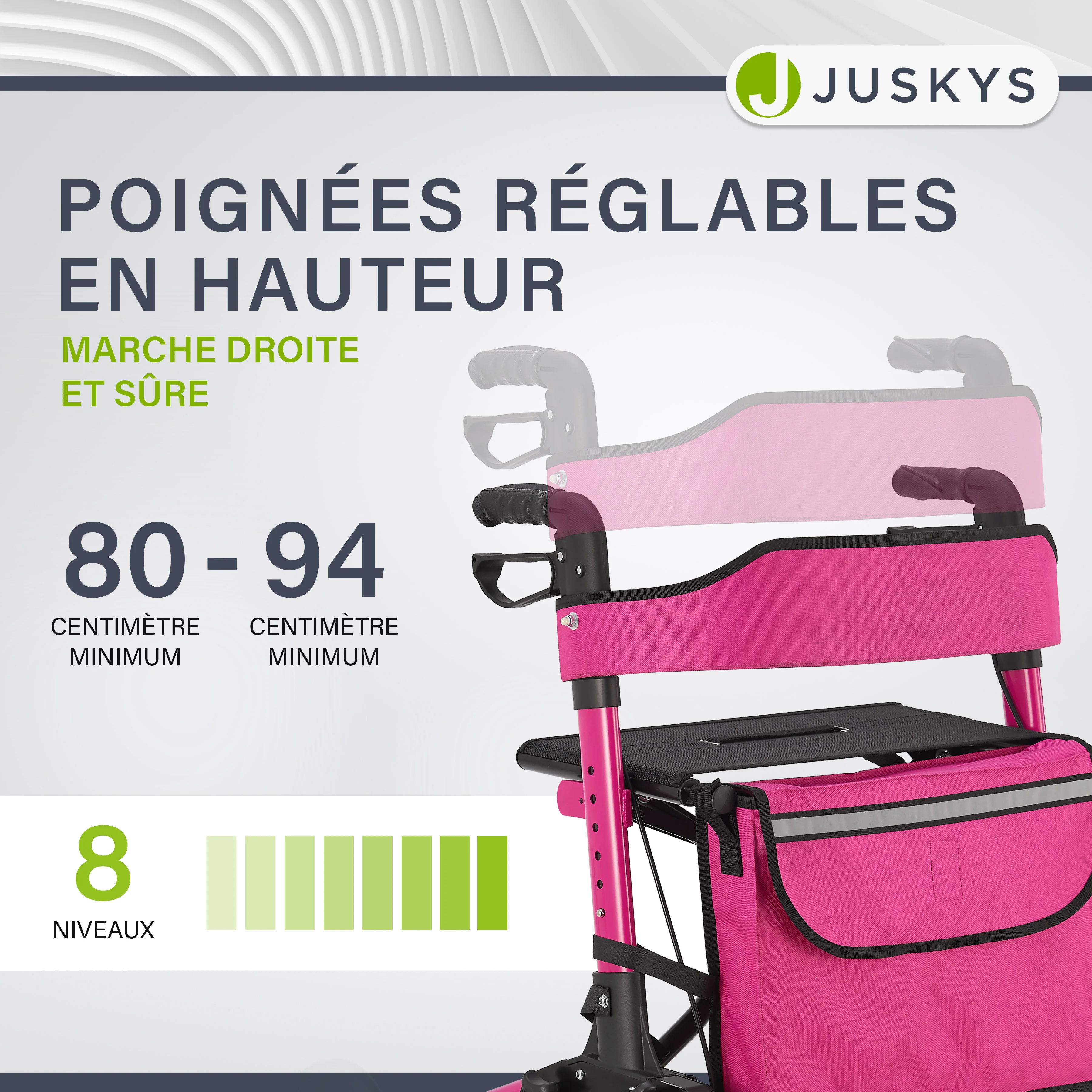 Aluminium Rollator Vital mit Sitz - Image 96
