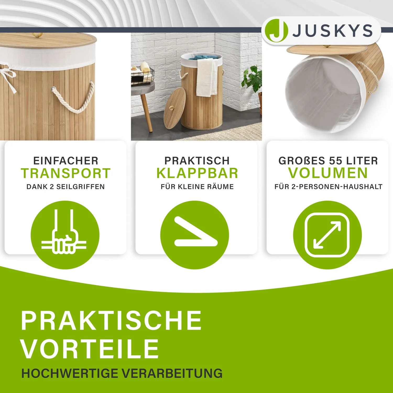Bambus Wäschekorb Curly-Round - Image 6