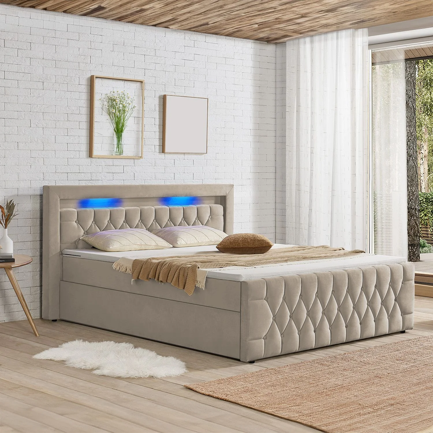 Boxspringbett Leona - Samt - Image 59