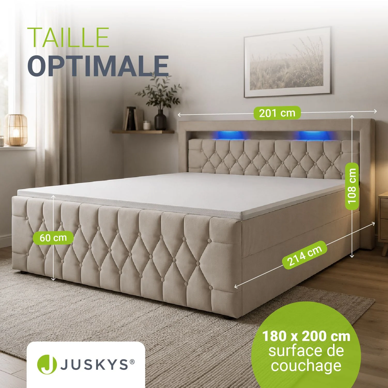 Boxspringbett Leona - Samt - Image 98