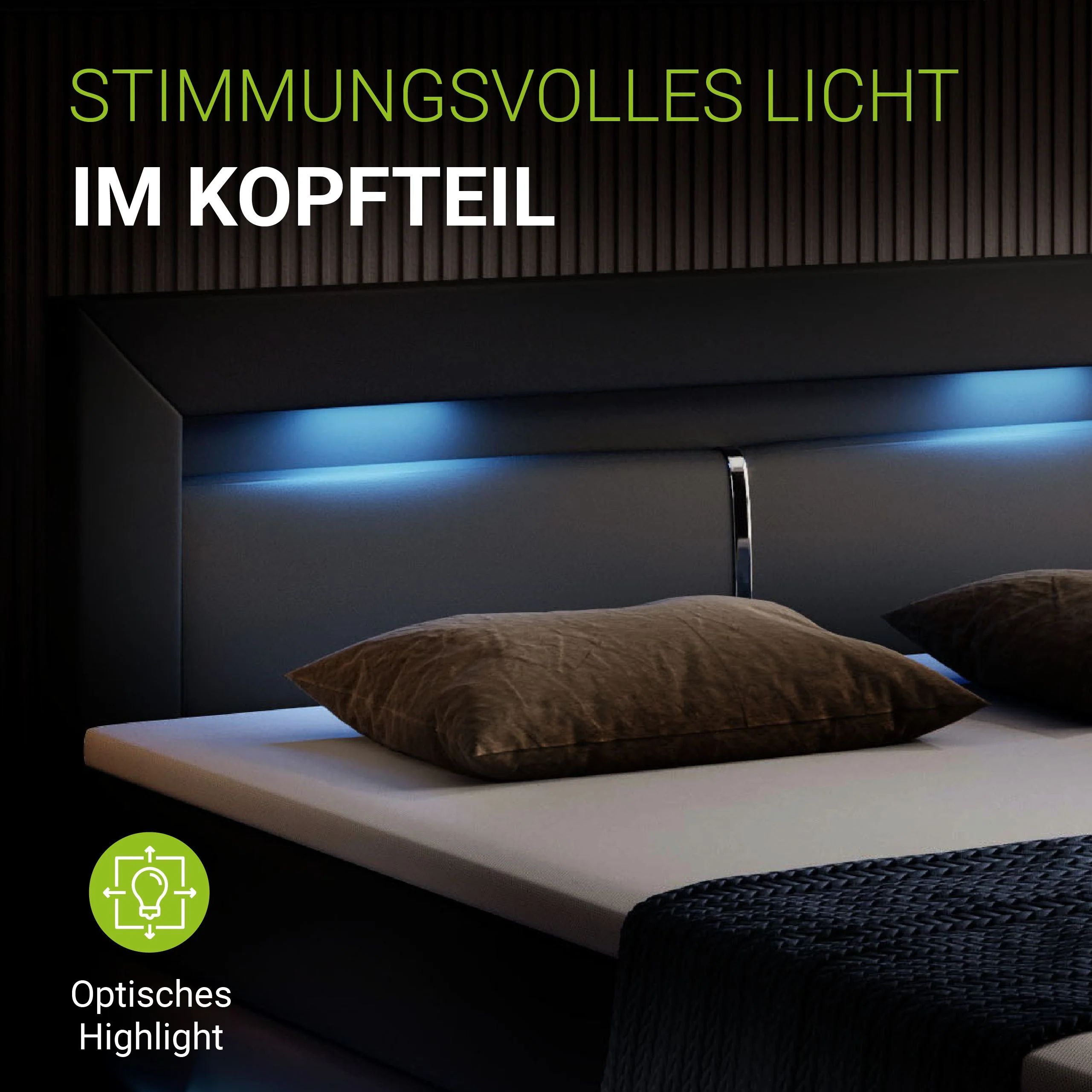 Boxspringbett Norfolk - Kunstleder - Image 50