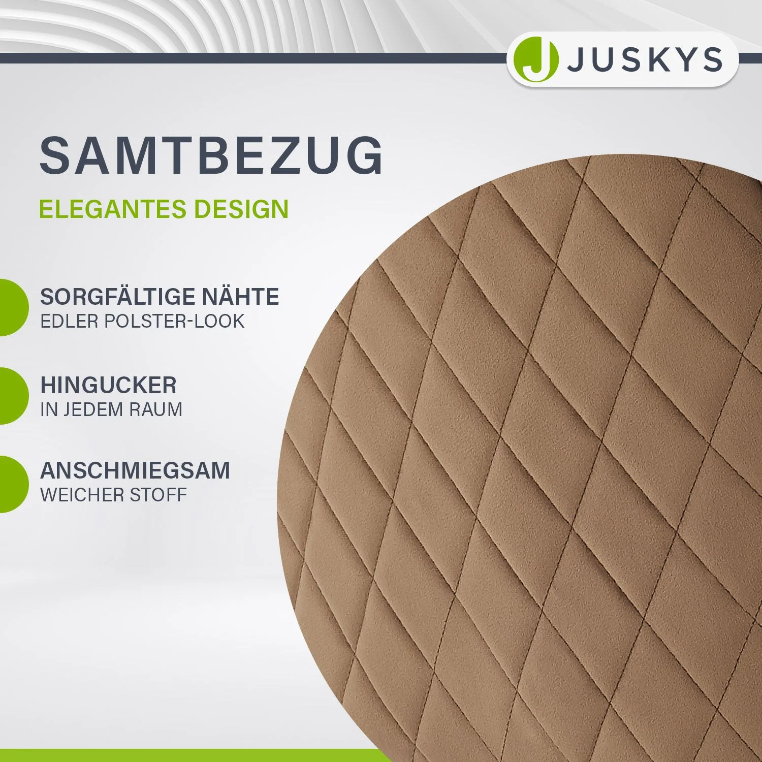 Esszimmerstuhl drehbar mit Samt Clyde - Image 142