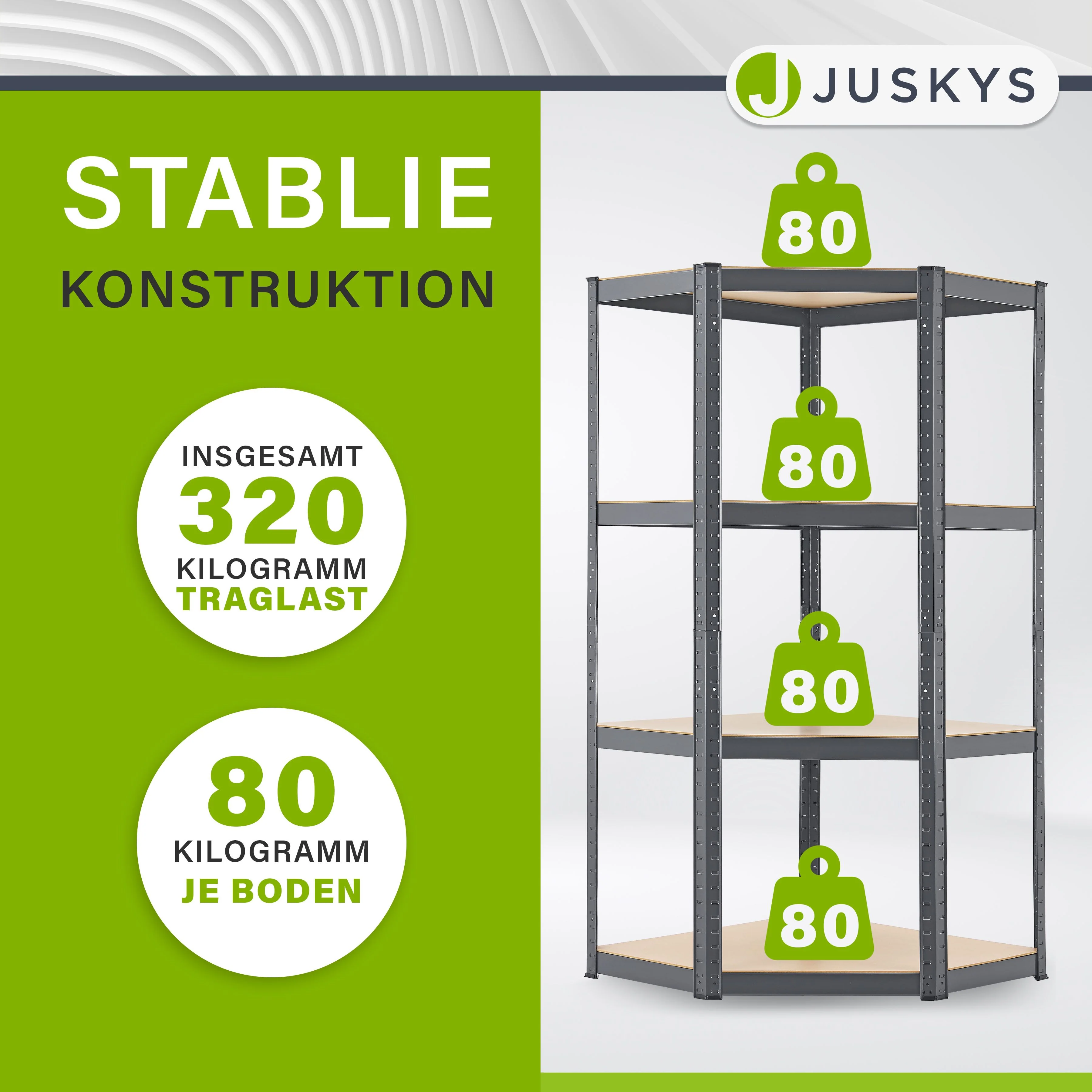 Eckregal Corner Easy 160 x 75 x 40-75 cm - Image 16