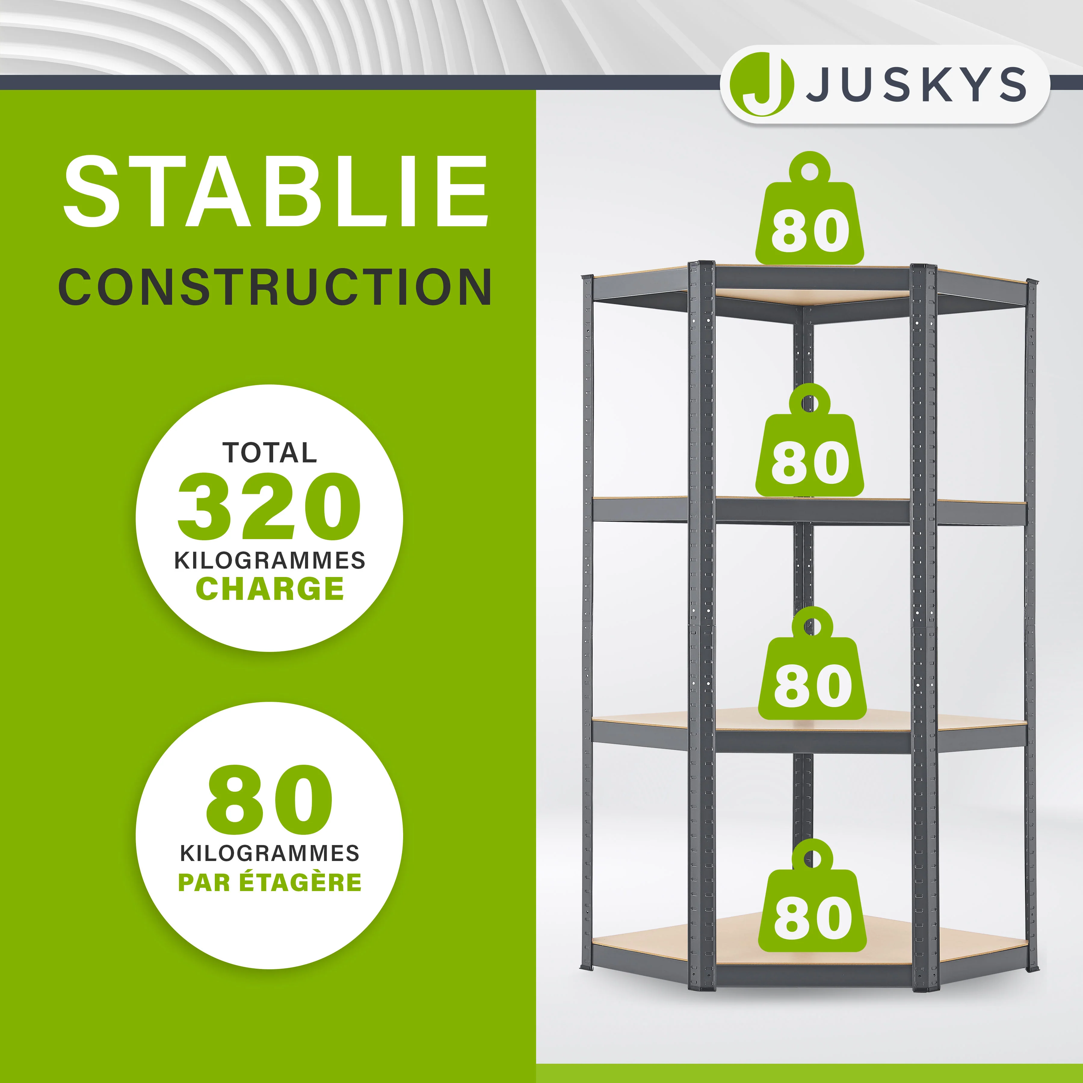Eckregal Corner Easy 160 x 75 x 40-75 cm - Image 32