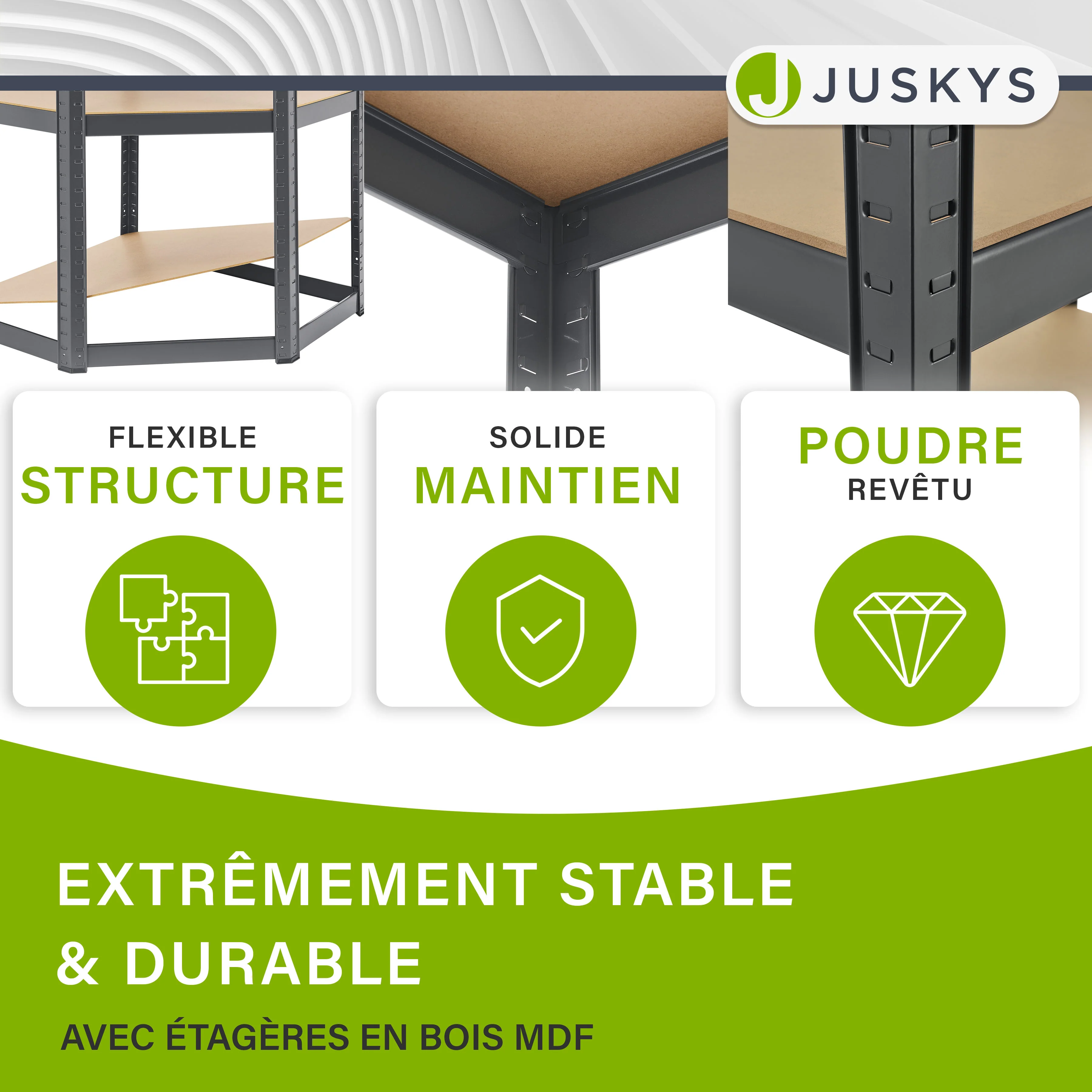 Eckregal Corner Easy 160 x 75 x 40-75 cm - Image 33