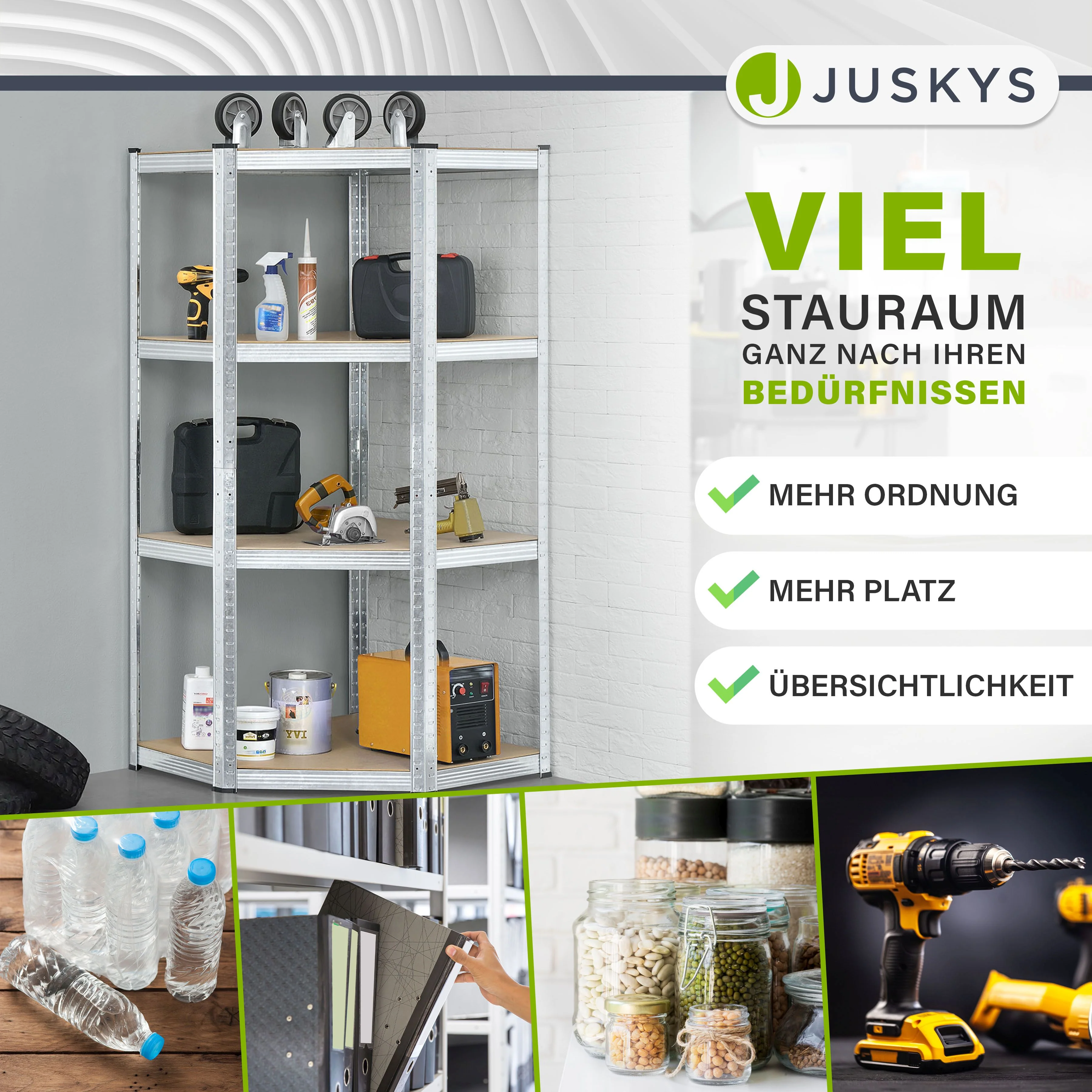 Eckregal Corner Easy 160 x 75 x 40-75 cm - Image 5