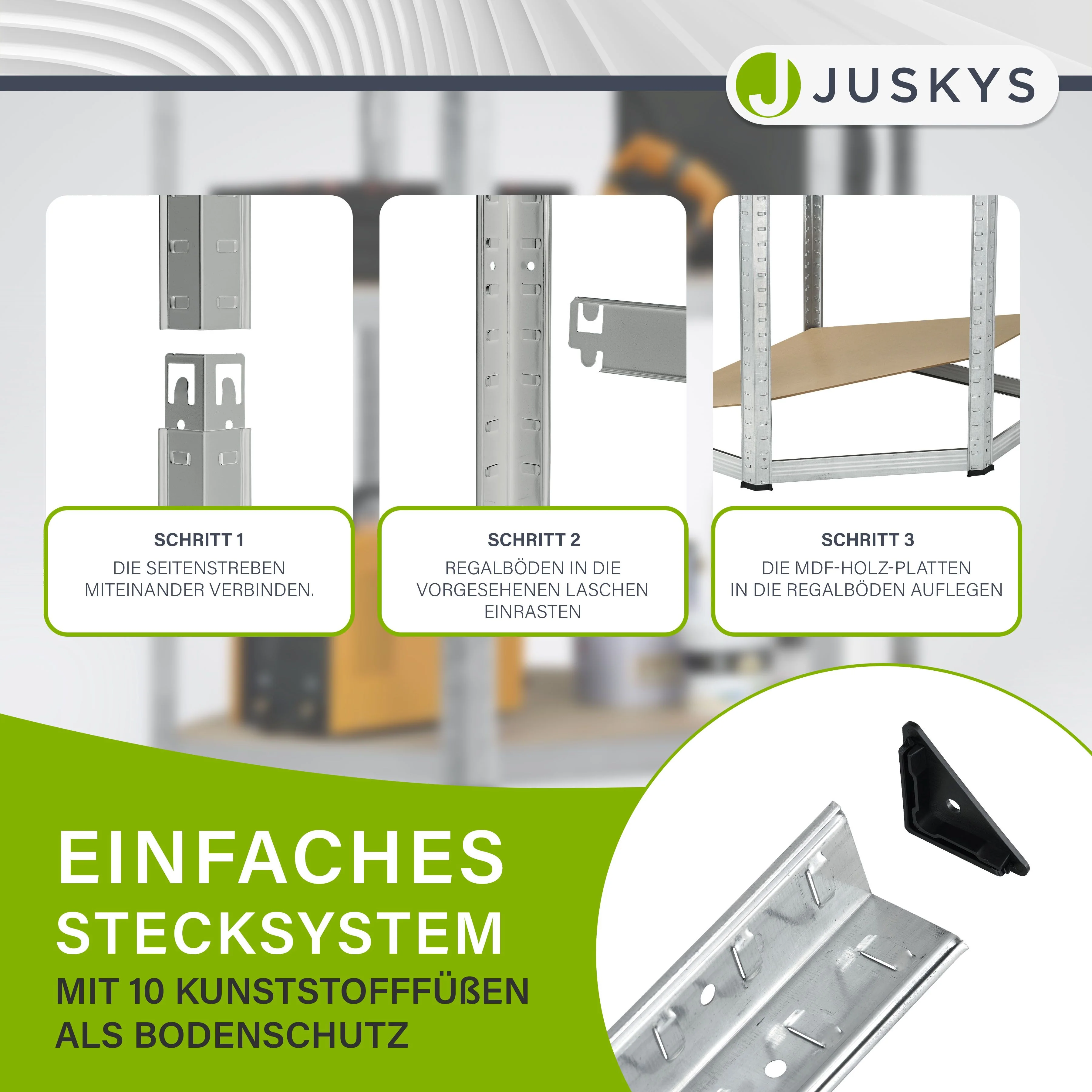 Eckregal Corner Easy 160 x 75 x 40-75 cm - Image 6