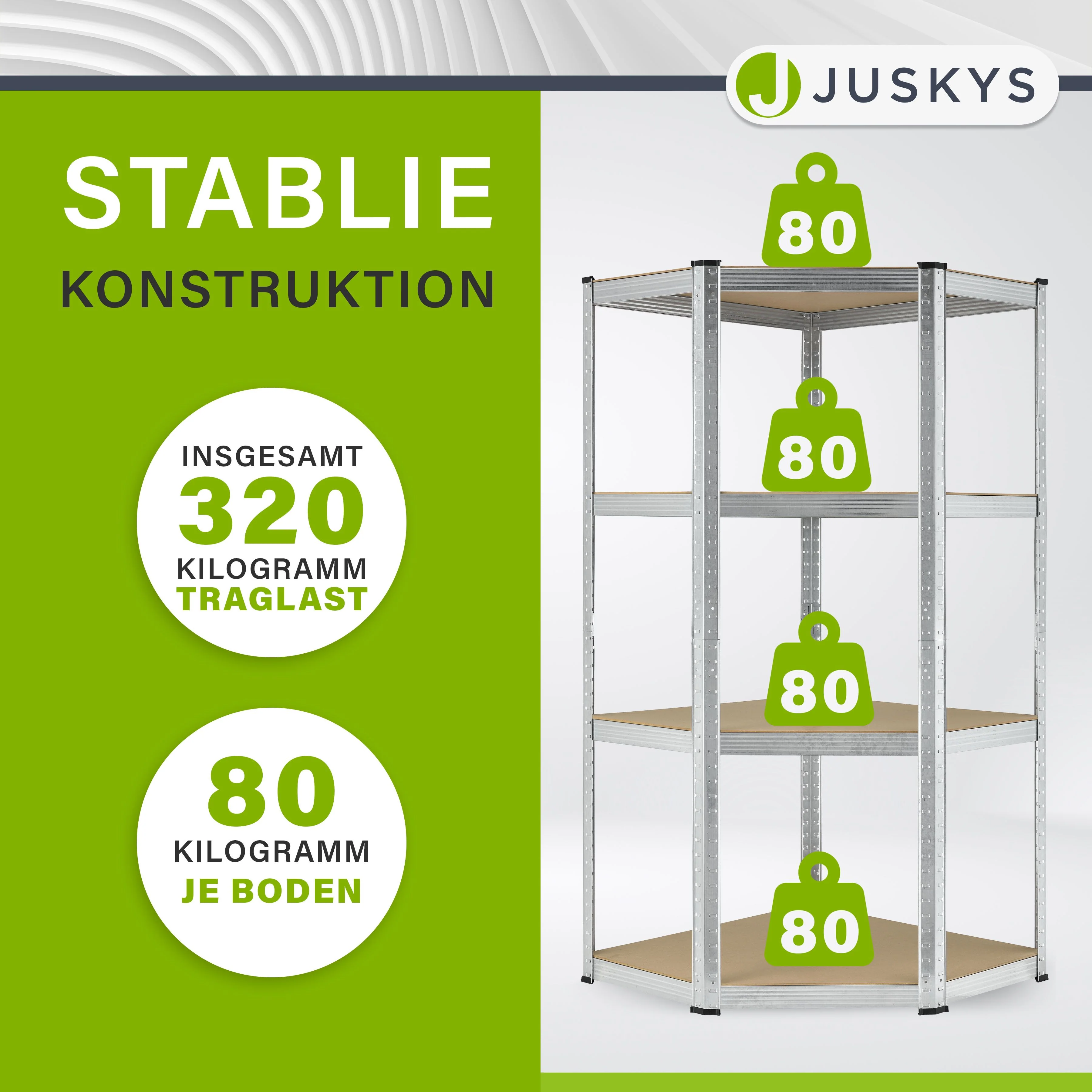 Eckregal Corner Easy 160 x 75 x 40-75 cm - Image 8