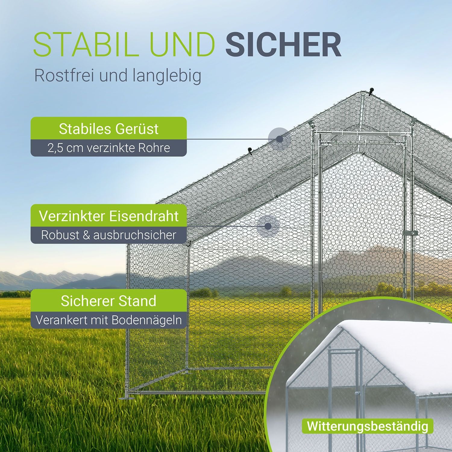 Freilaufgehege HLS25T für Hühner - Image 14