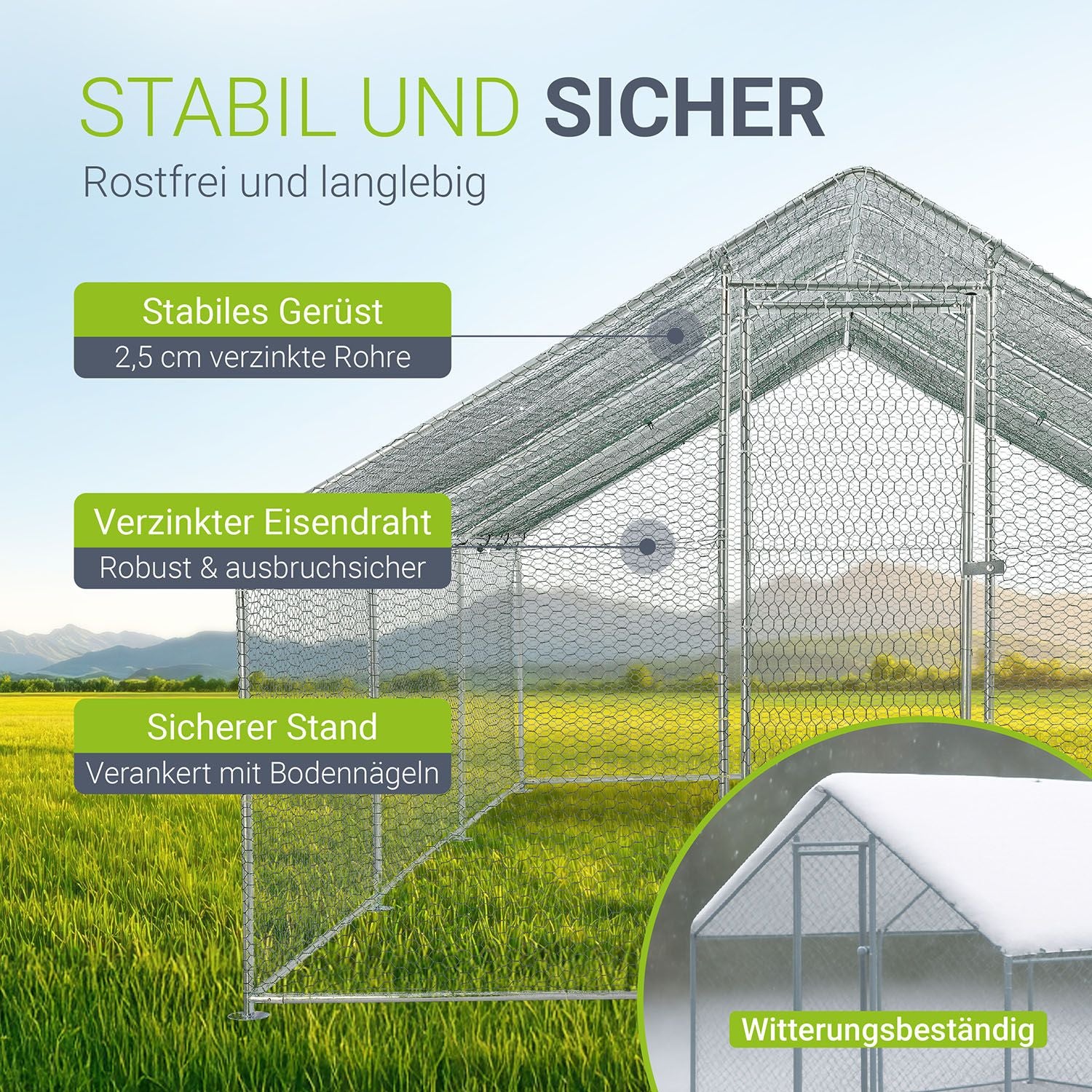 Freilaufgehege HLS25T für Hühner - Image 27