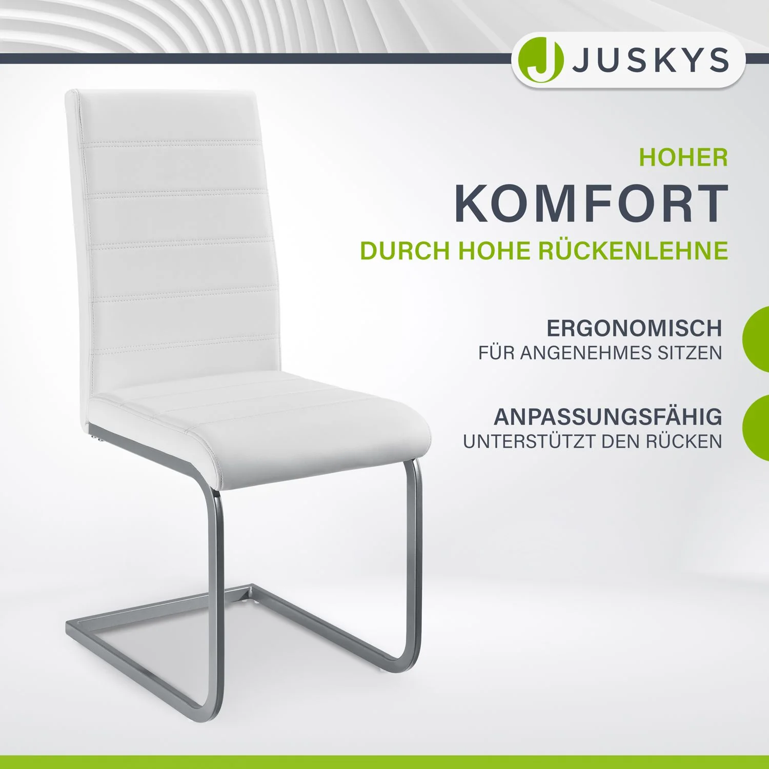Freischwinger Stuhl Vegas mit Kunstleder - Image 20