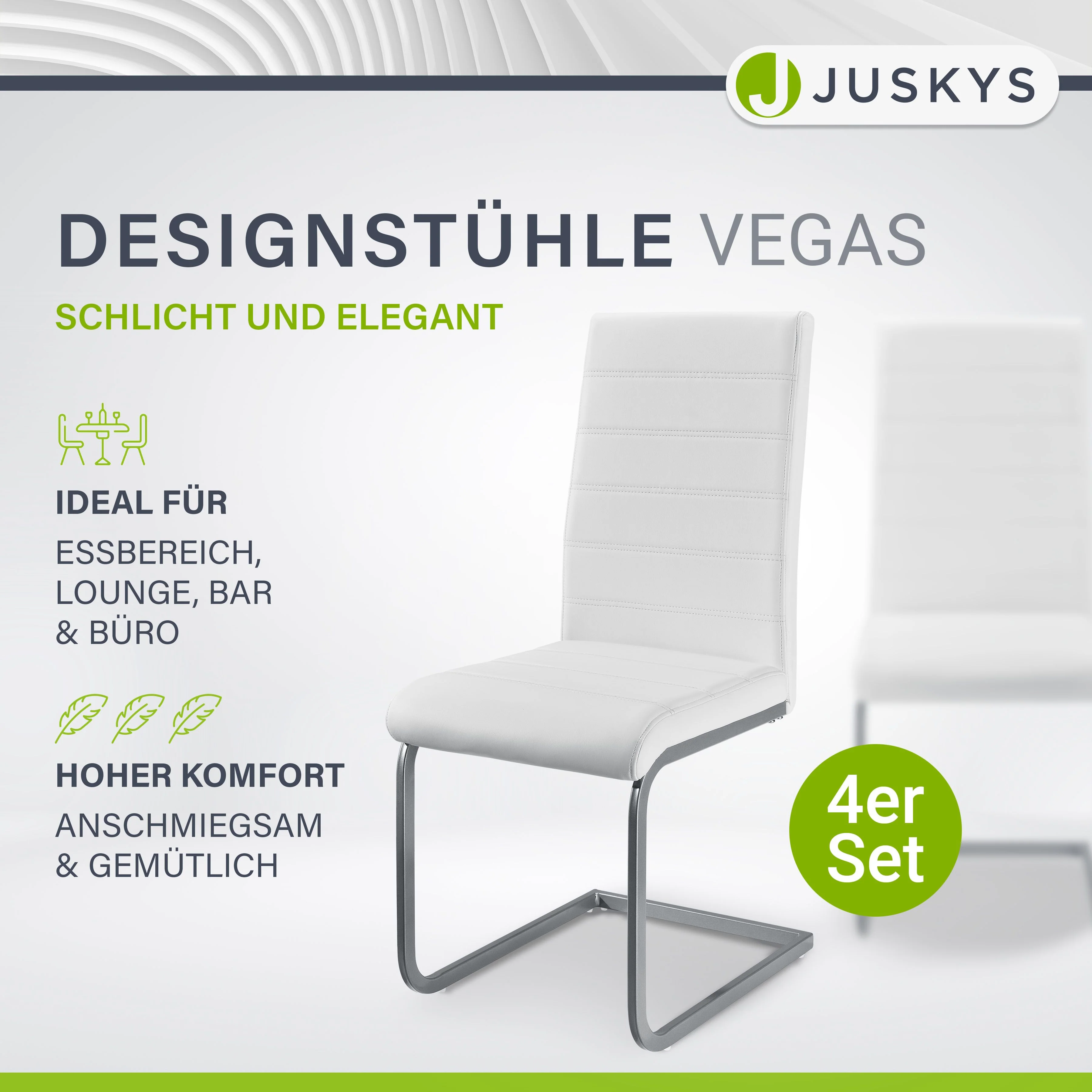 Freischwinger Stuhl Vegas mit Kunstleder - Image 26
