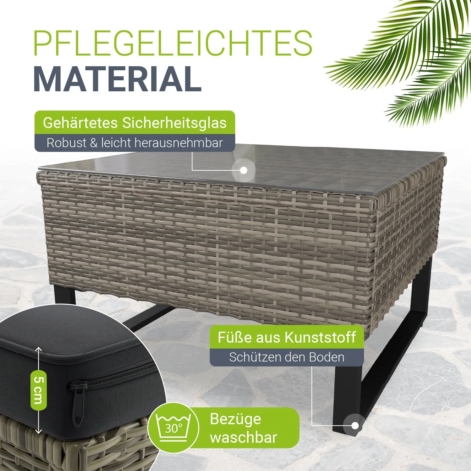 Gartenlounge für 4 Personen Santorini - Image 10