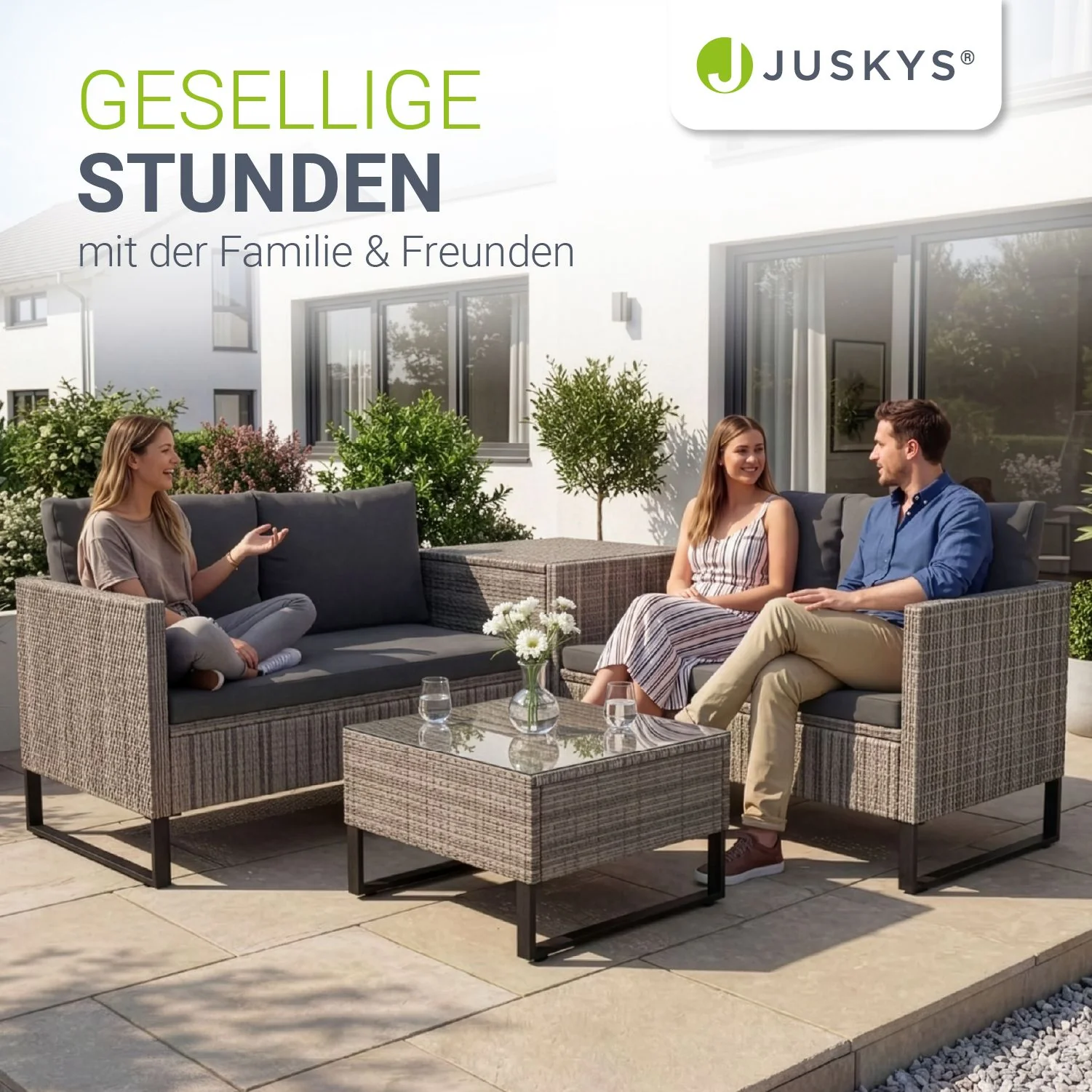 Gartenlounge für 4 Personen Santorini - Image 14