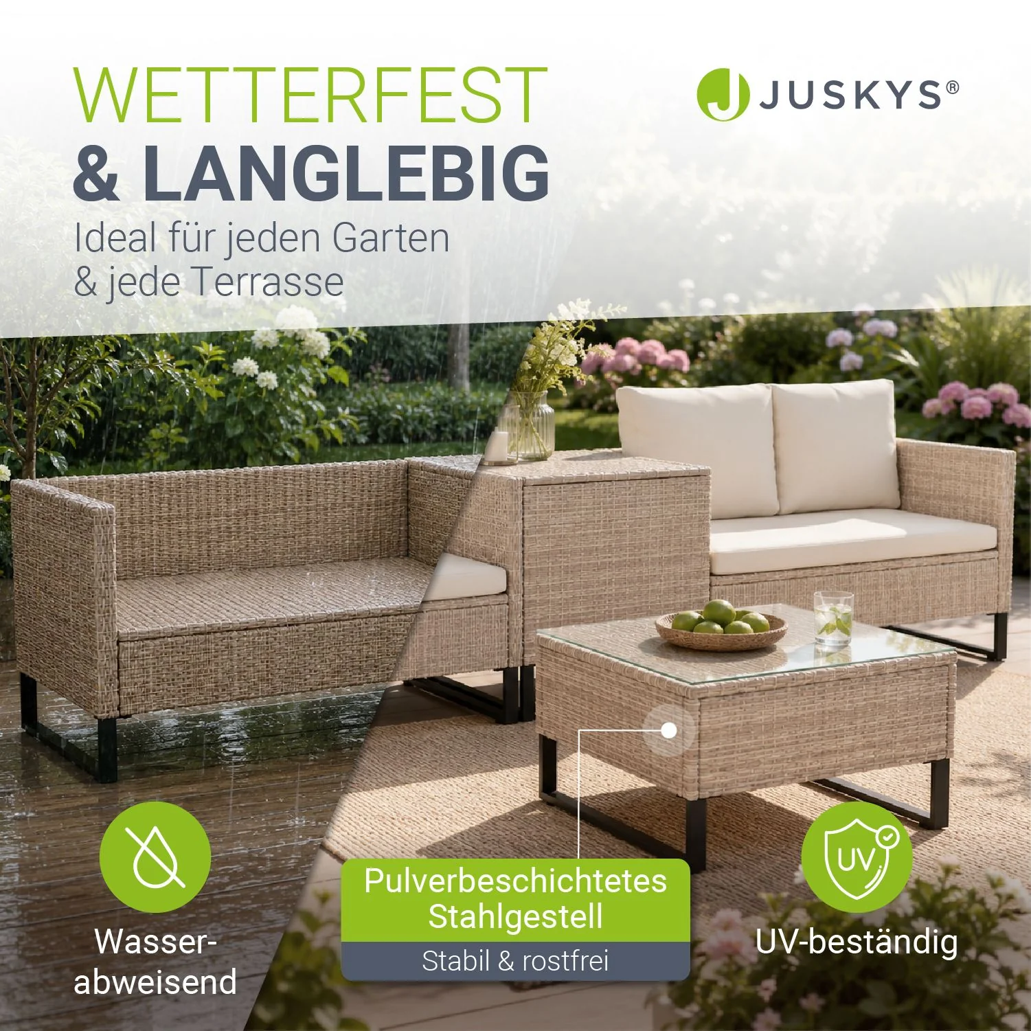 Gartenlounge für 4 Personen Santorini - Image 16