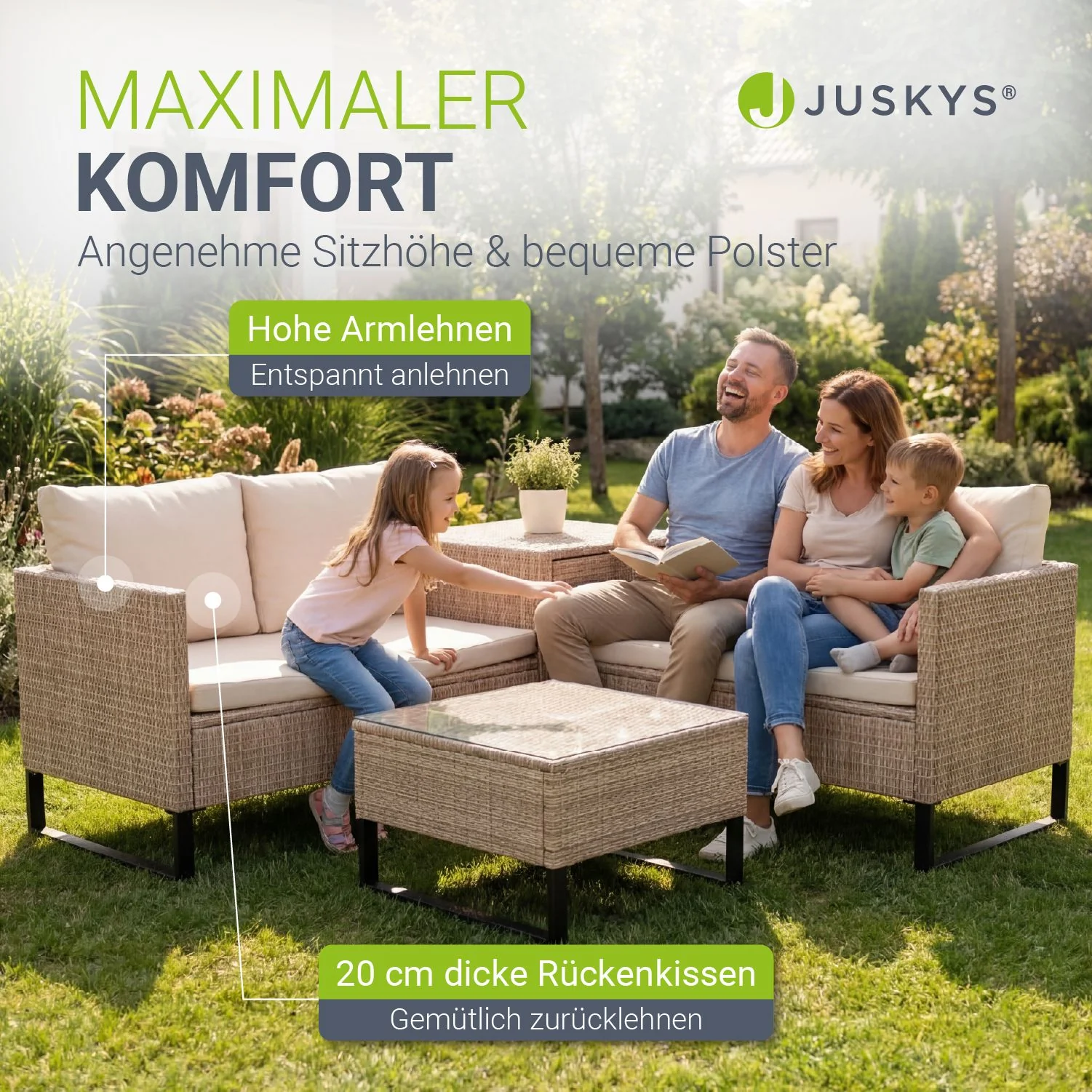 Gartenlounge für 4 Personen Santorini - Image 19