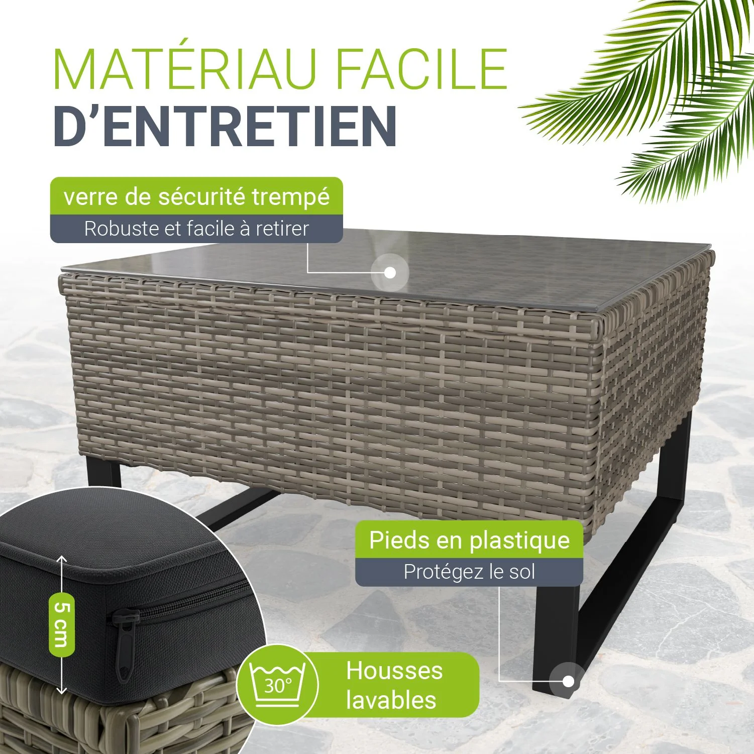 Gartenlounge für 4 Personen Santorini - Image 31