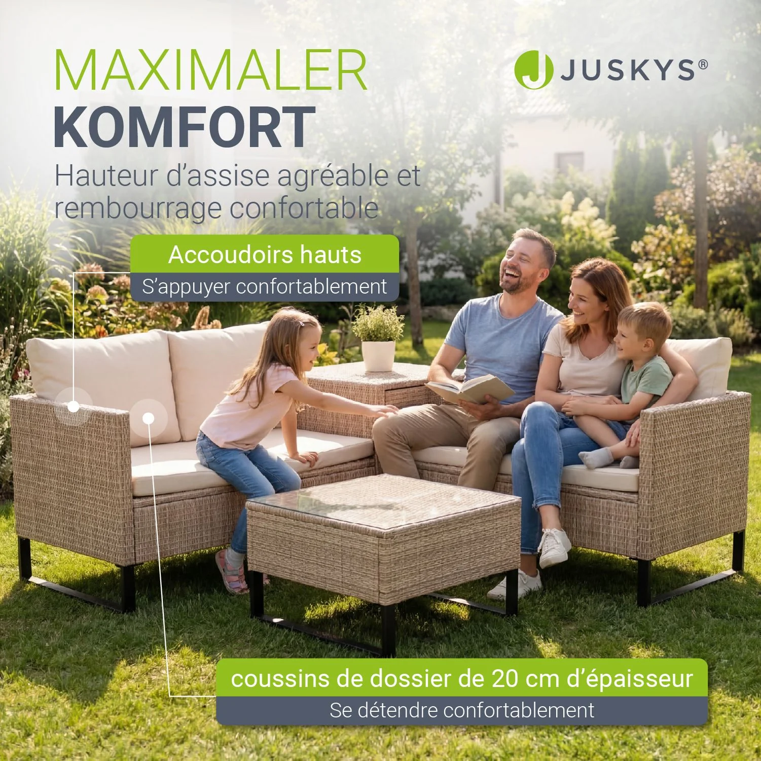 Gartenlounge für 4 Personen Santorini - Image 40