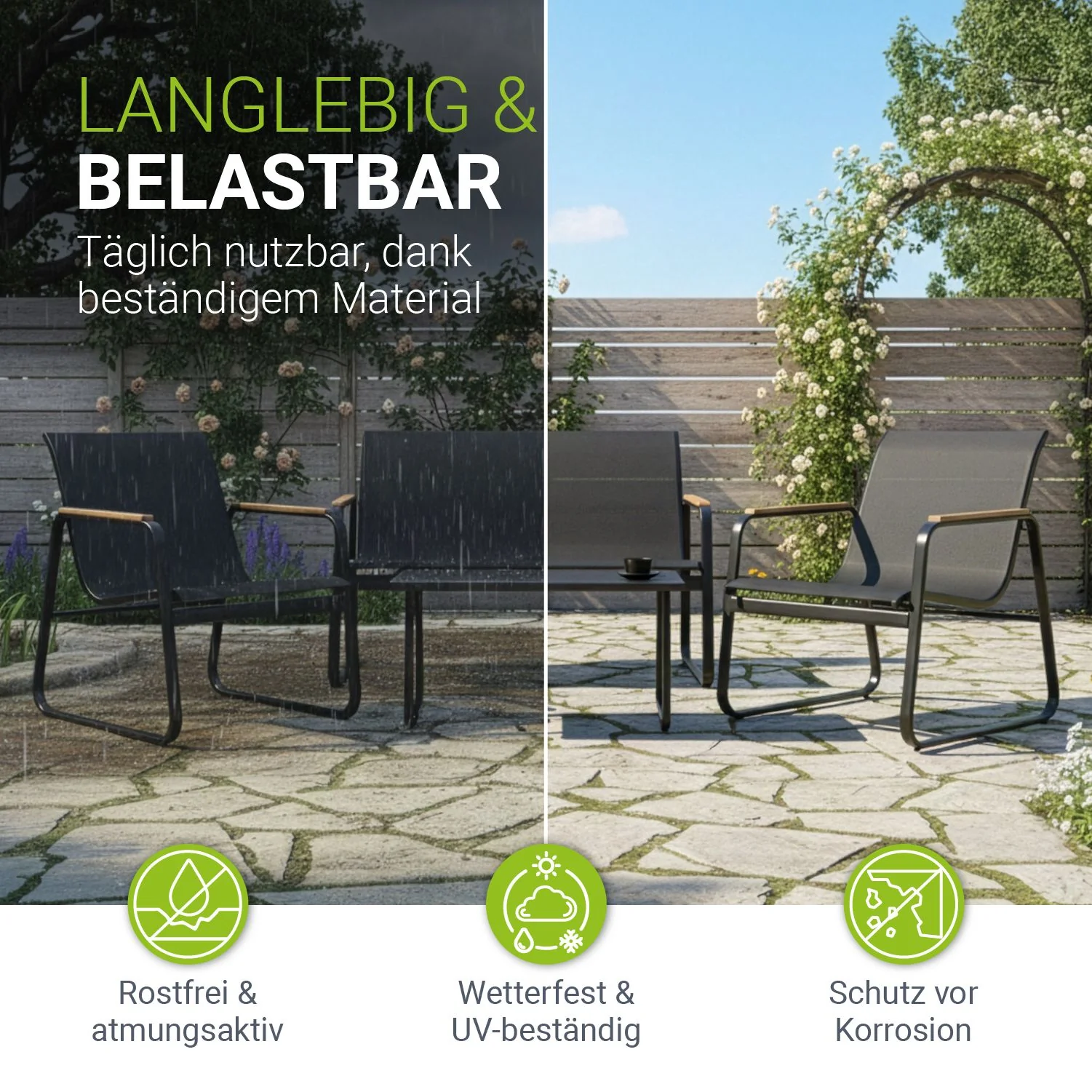 Gartenmöbelset Genua 4-teilig - Image 3