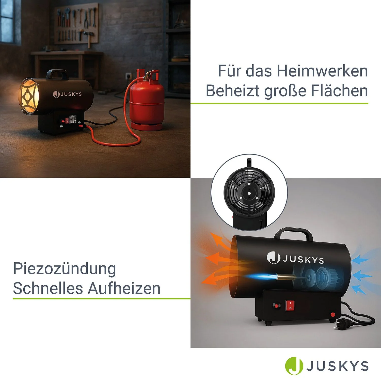 Gasheizgebläse in Schwarz - Image 11