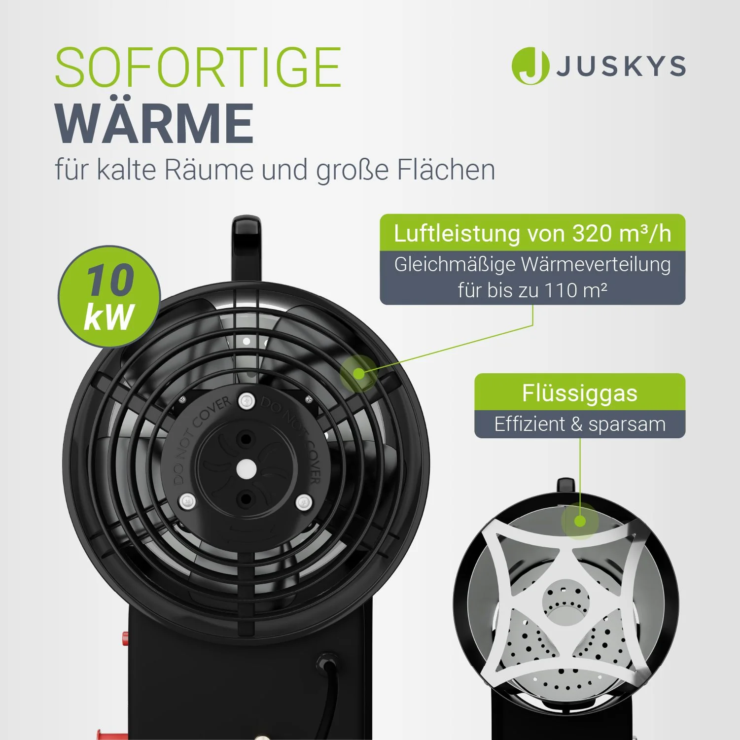 Gasheizgebläse in Schwarz - Image 3