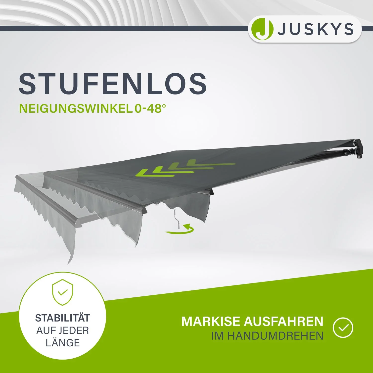 Gelenkarmmarkise mit Kurbel - Image 36