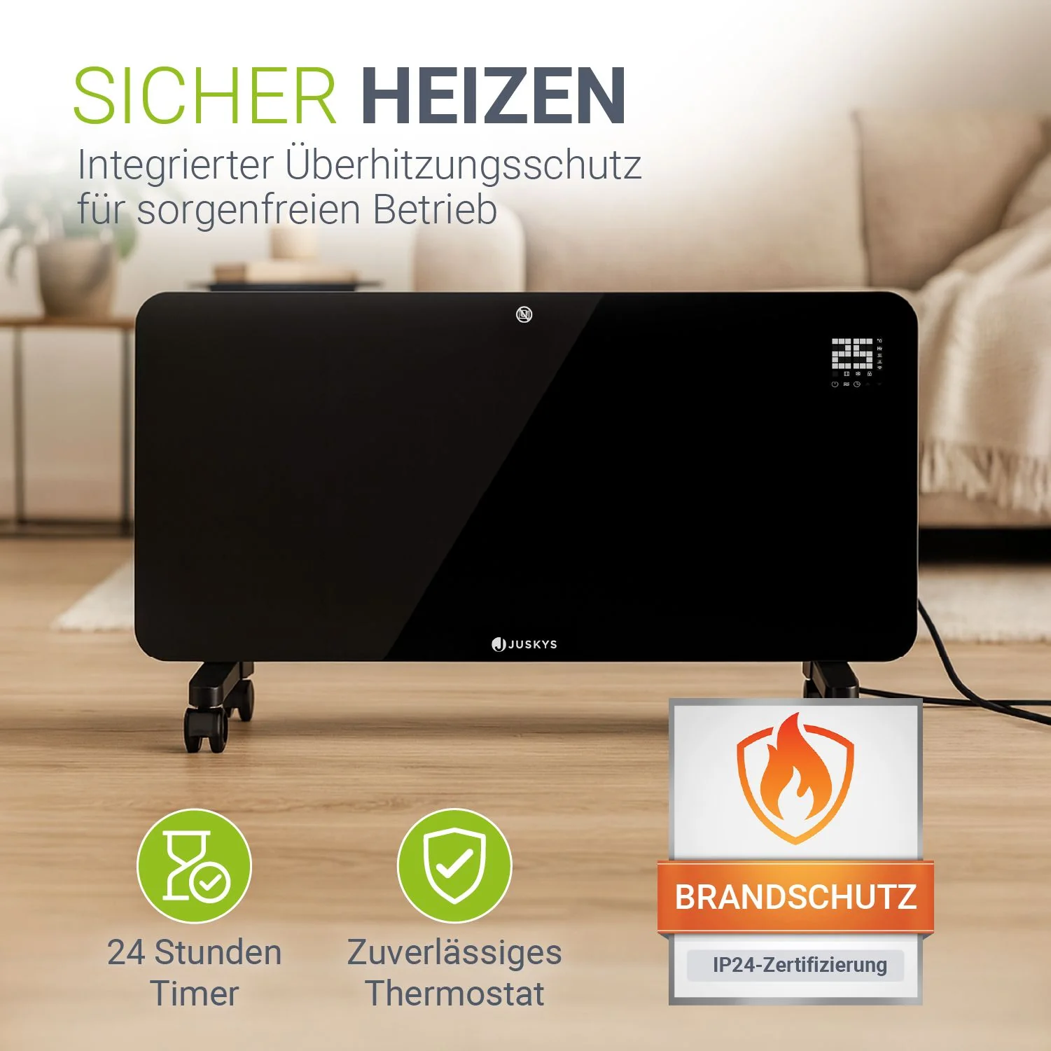 Glaskonvektor mit bis zu 2000 W - Image 6