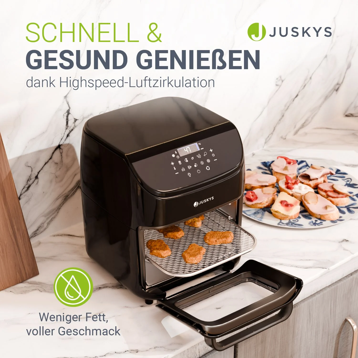 Heißluftfritteuse 12L mit 10 Programmen - Image 2