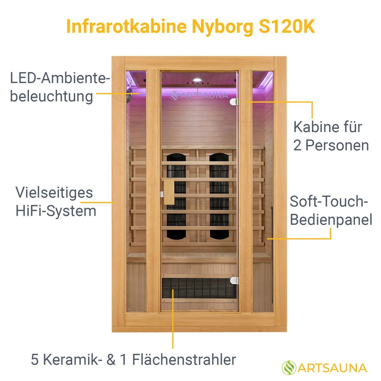 Infrarotkabine Nyborg S120K - Image 4