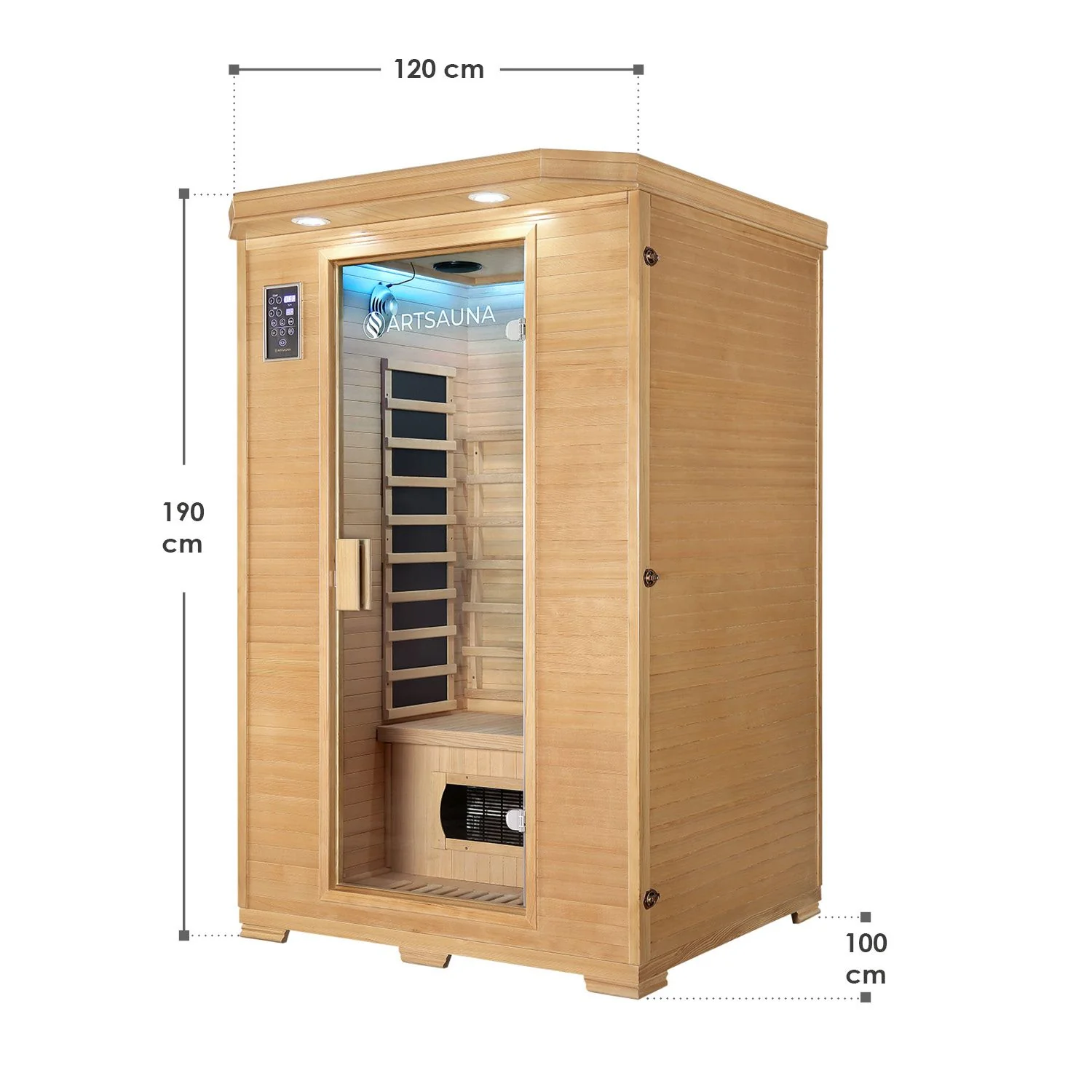 Infrarotkabine Oslo mit Triplex-Heizsystem - Image 18