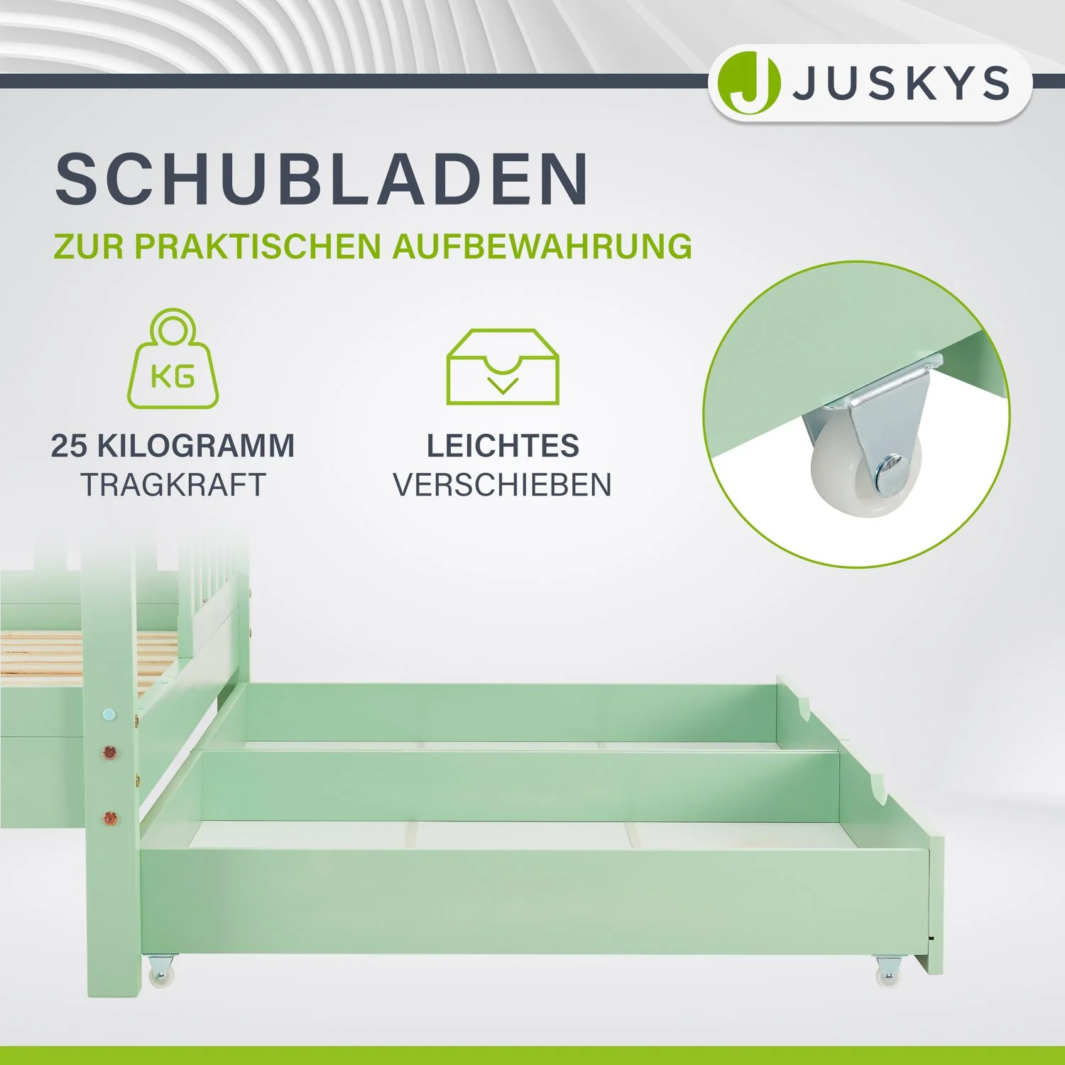 Kinderbett Marli 90 x 200 cm mit Bettkasten - Image 31