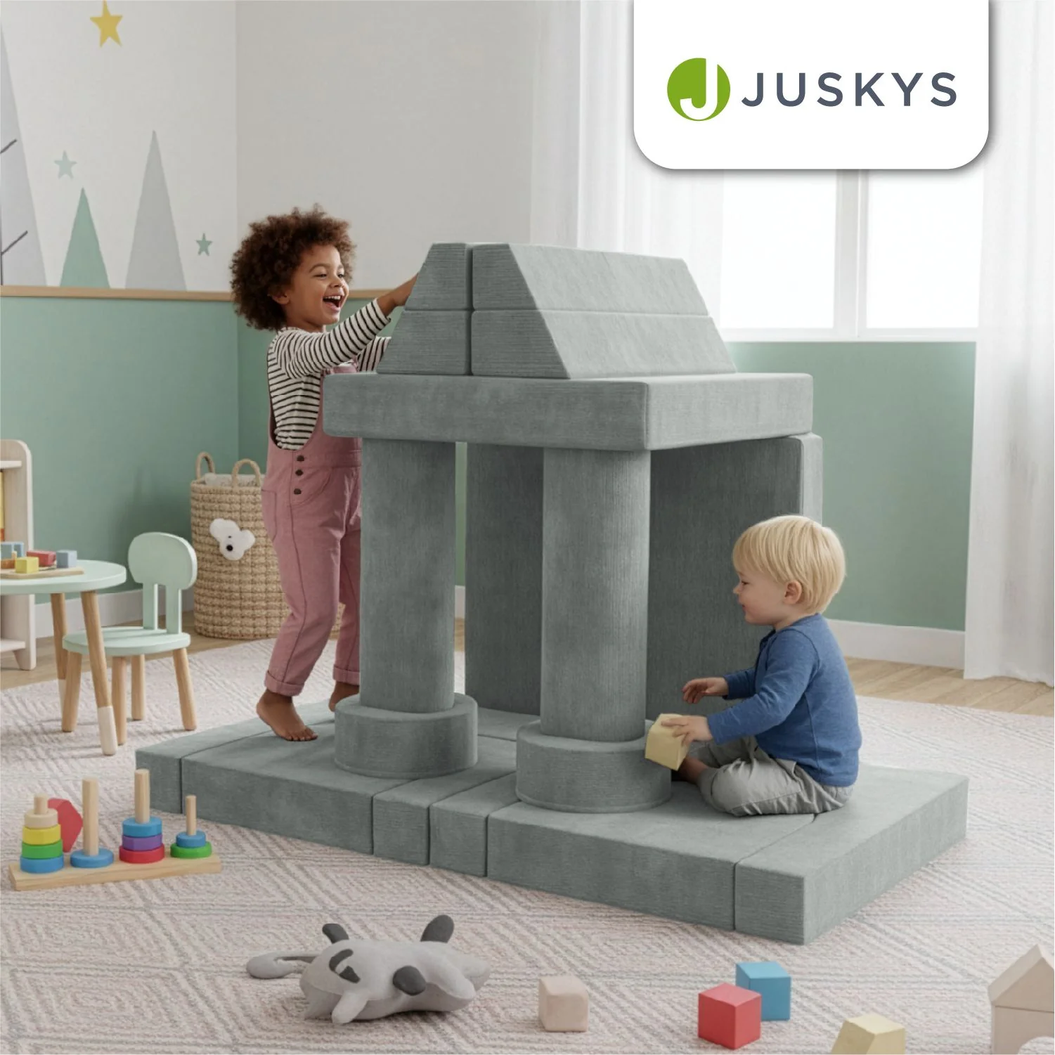 Kindersofa Kayo mit Cord Bezug & Kissen - Image 21