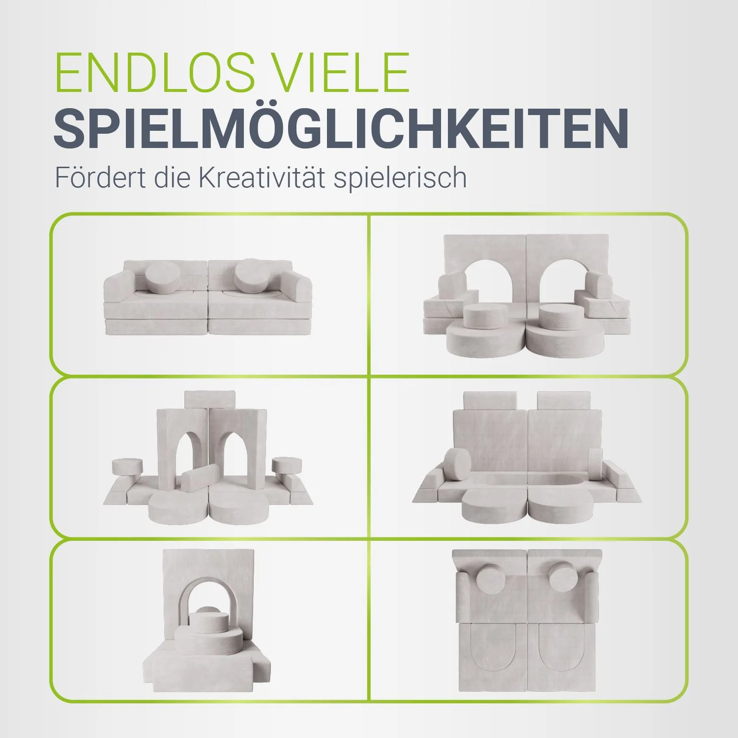 Kindersofa Kayo mit Cord Bezug & Kissen - Image 4