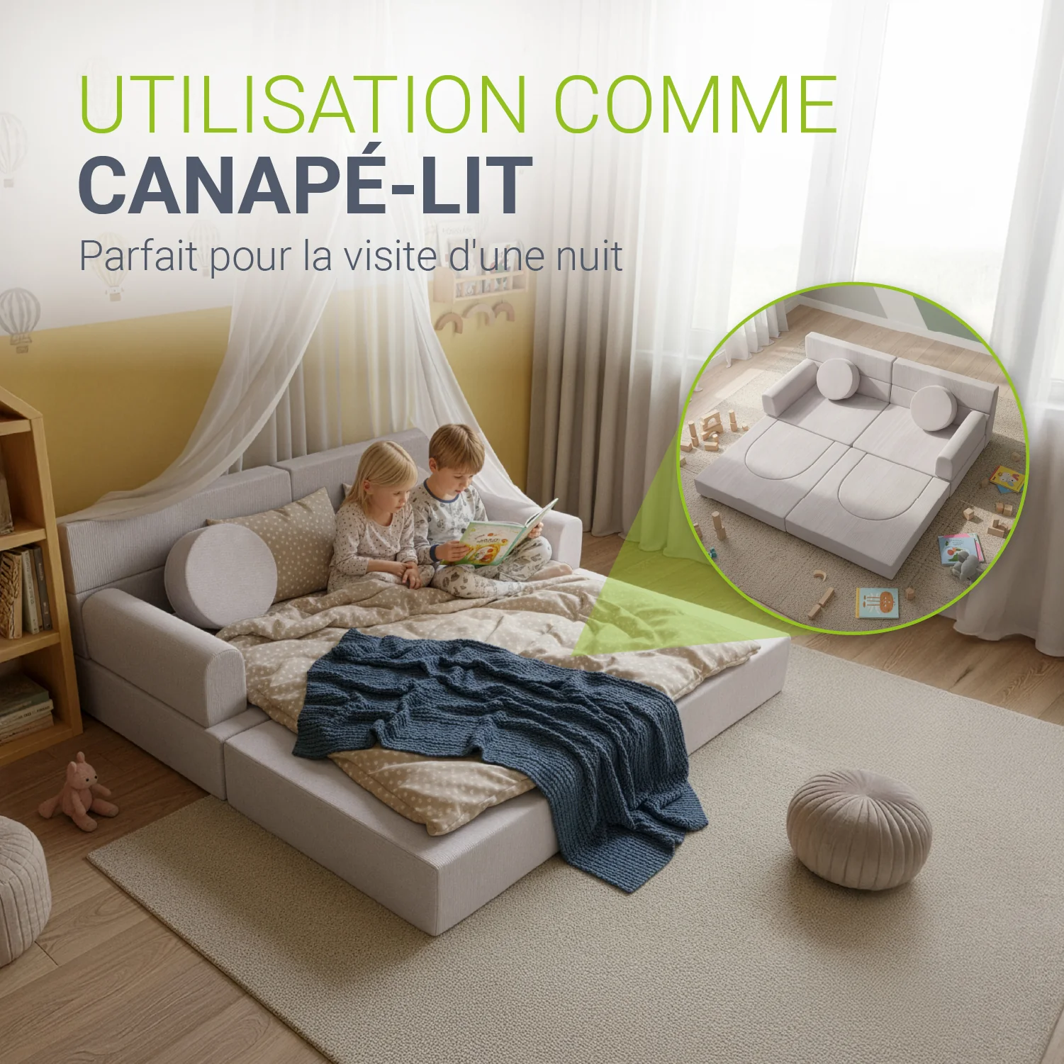Kindersofa Kayo mit Cord Bezug & Kissen - Image 44
