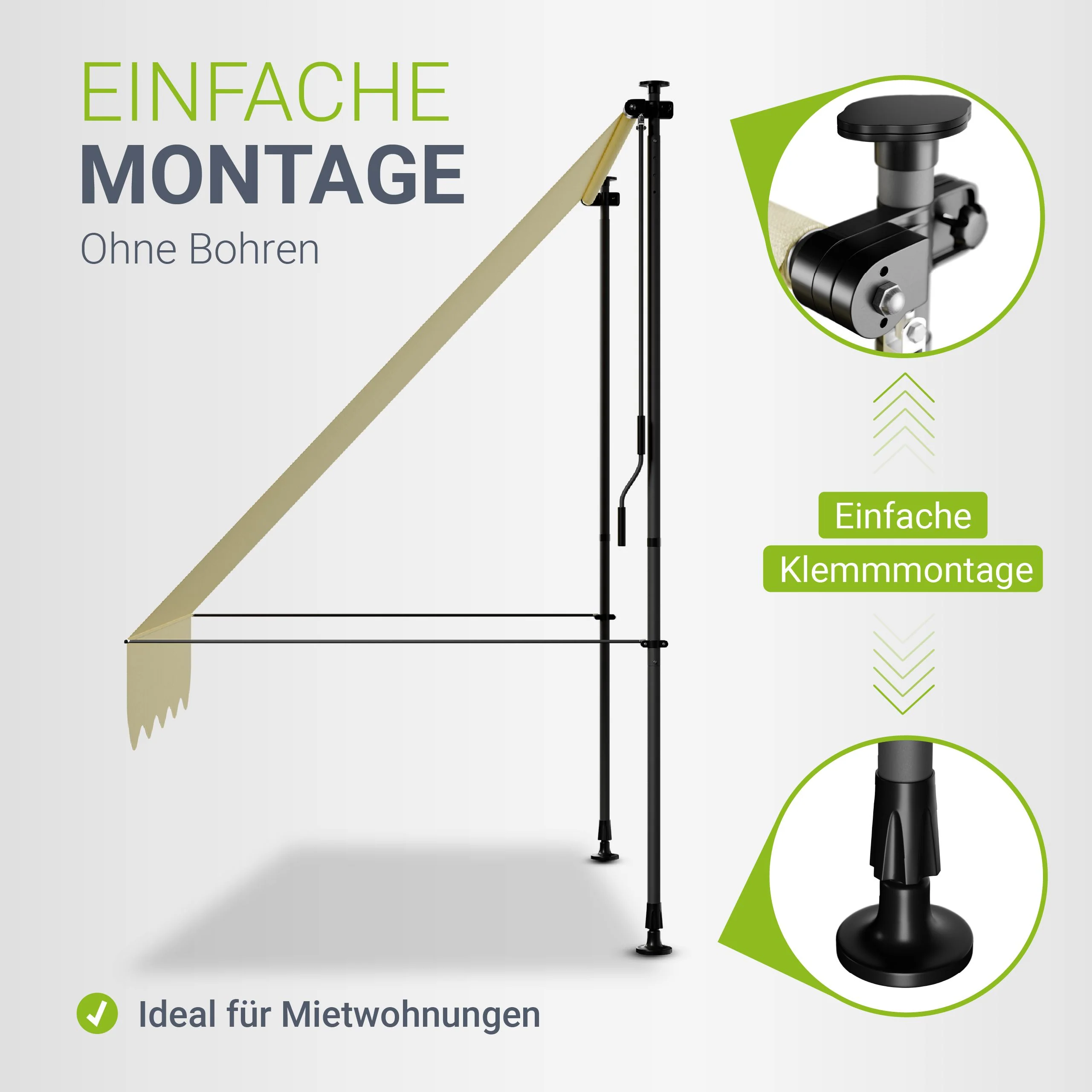 Klemmmarkise Kapstadt mit Handkurbel - Image 11