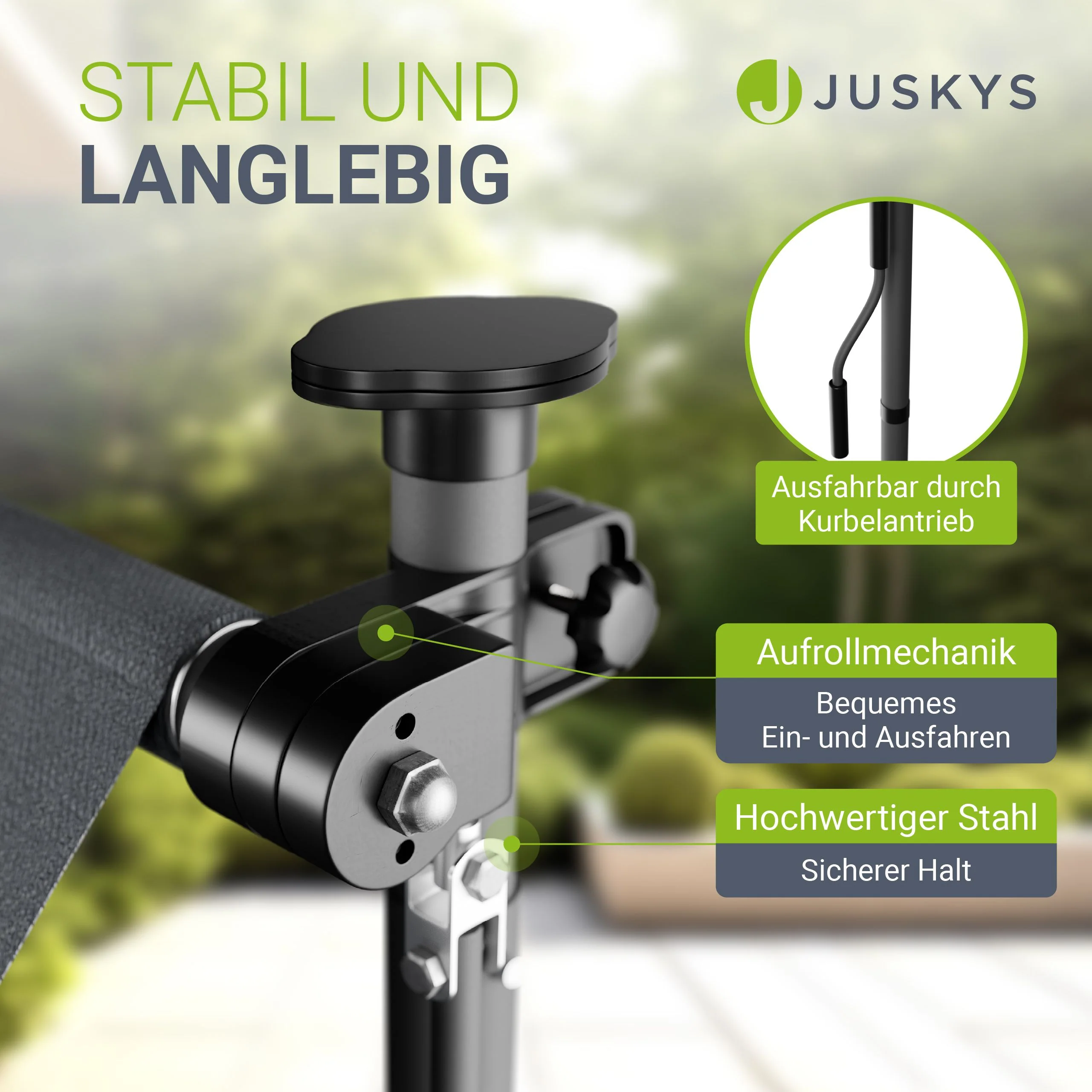 Klemmmarkise Kapstadt mit Handkurbel - Image 35