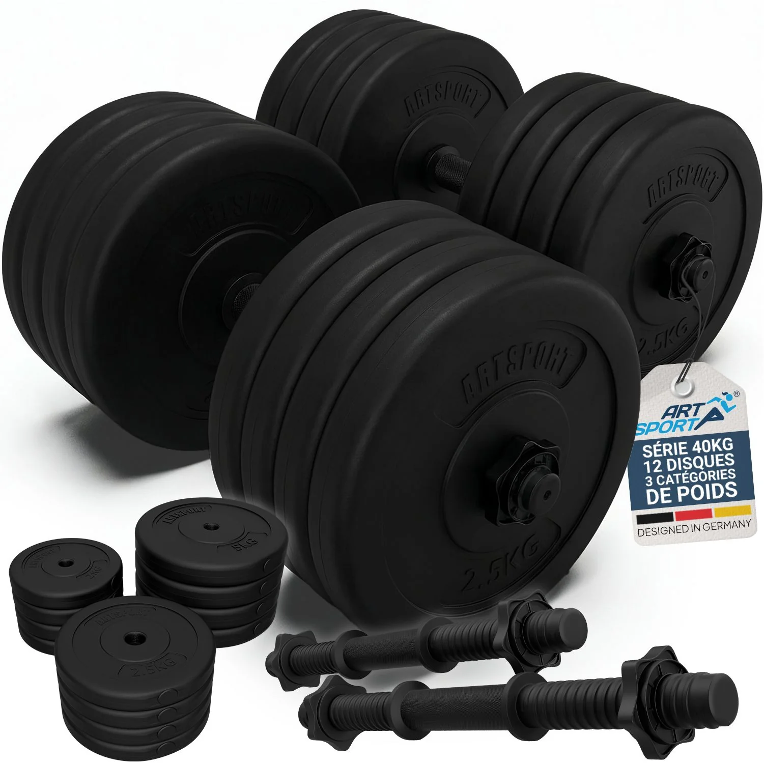 Kurzhantelset 40 kg - Image 8