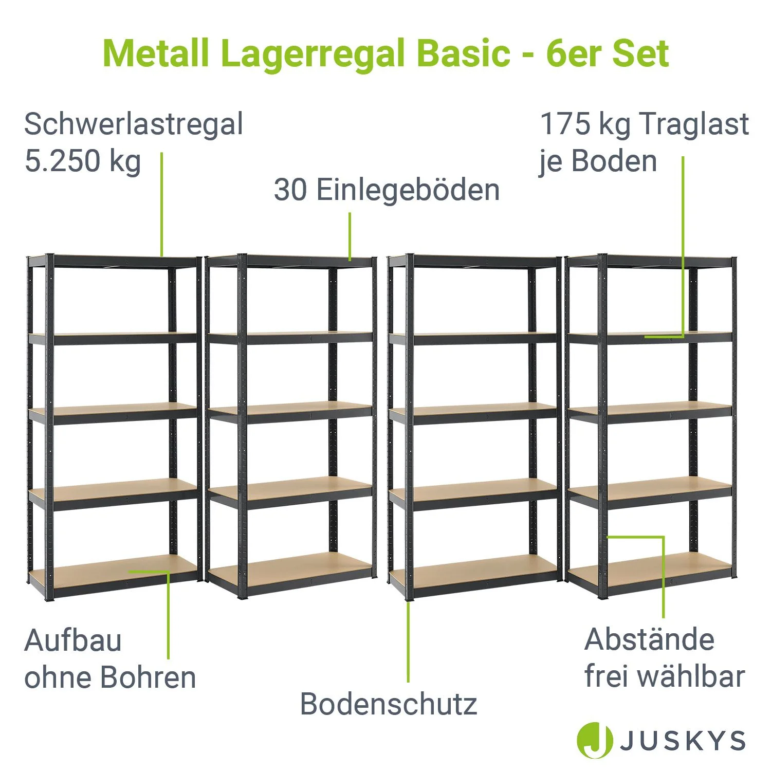 Lagerregal Basic 2er bis 8er Set 180 x 90 x 40 cm - Image 13