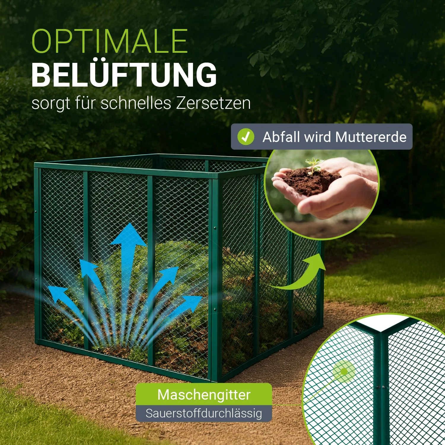 Metall Komposter für Gartenabfälle - Image 14