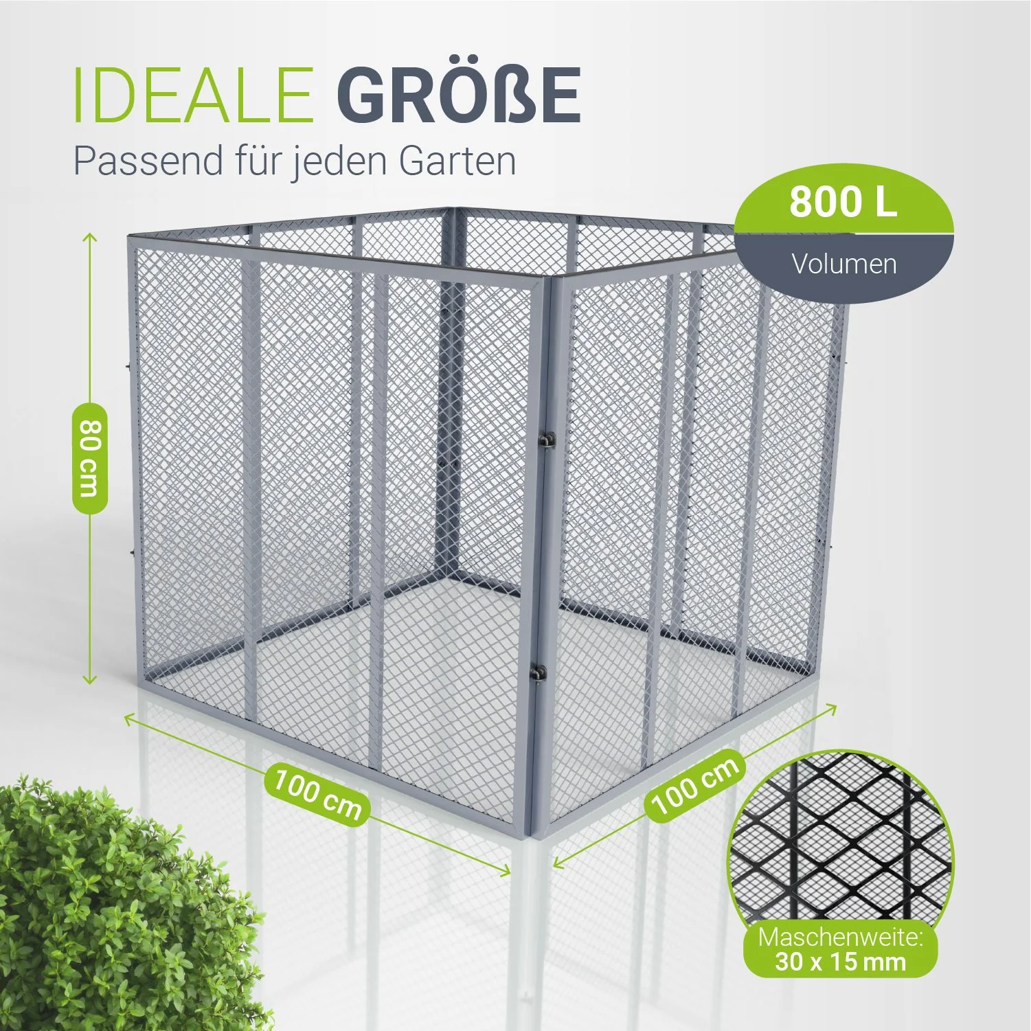 Metall Komposter für Gartenabfälle - Image 25