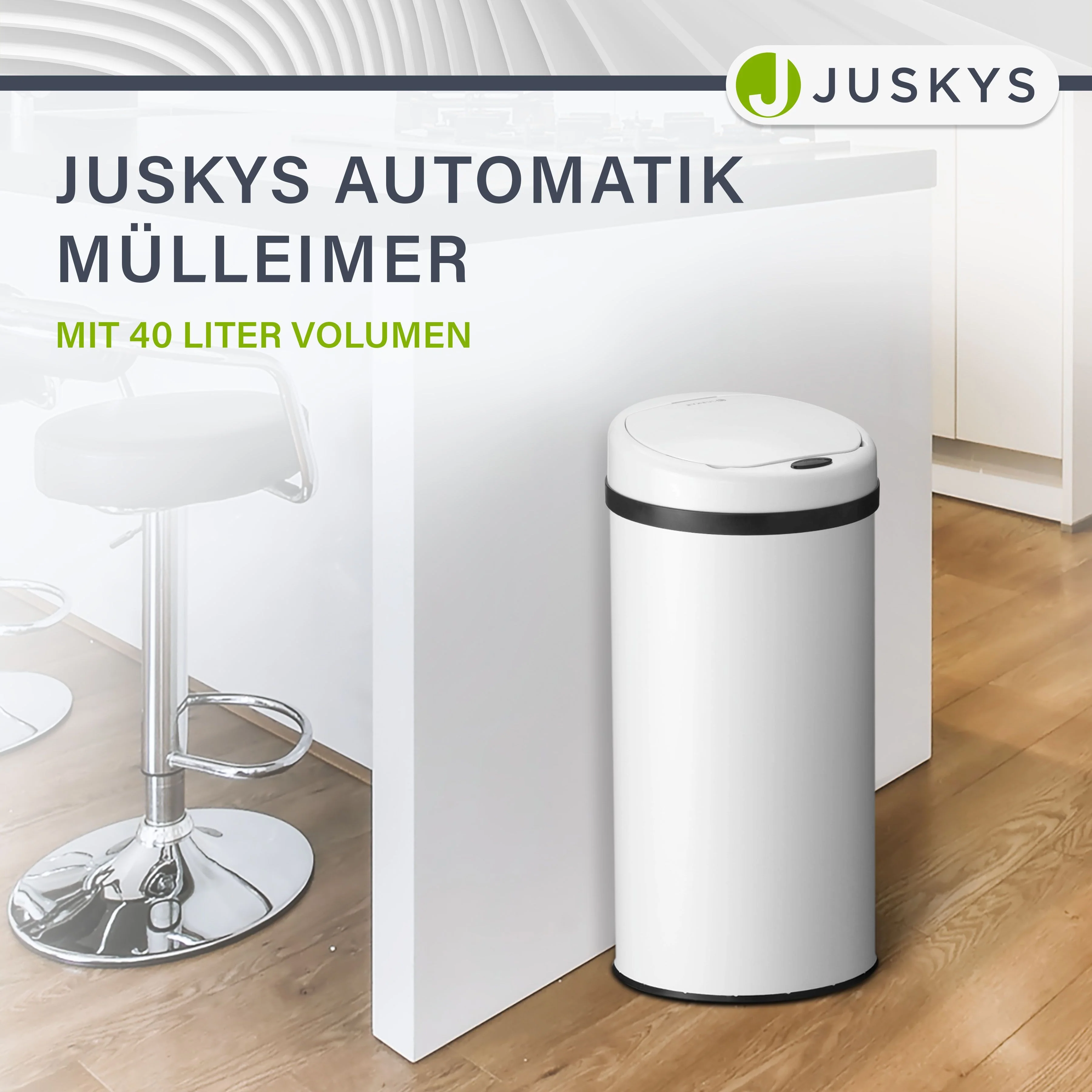 Runder Mülleimer mit Sensor - Image 32