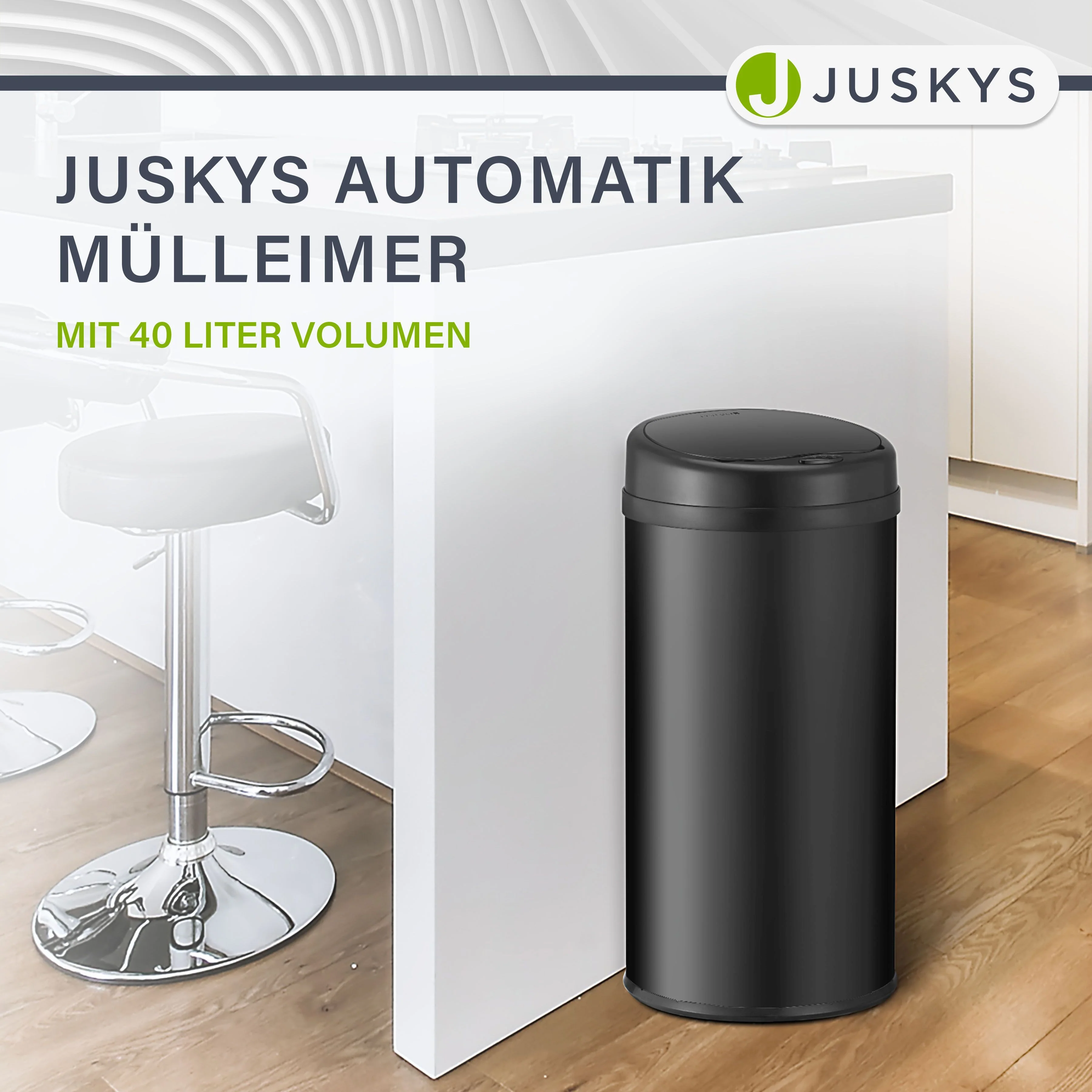 Runder Mülleimer mit Sensor - Image 48