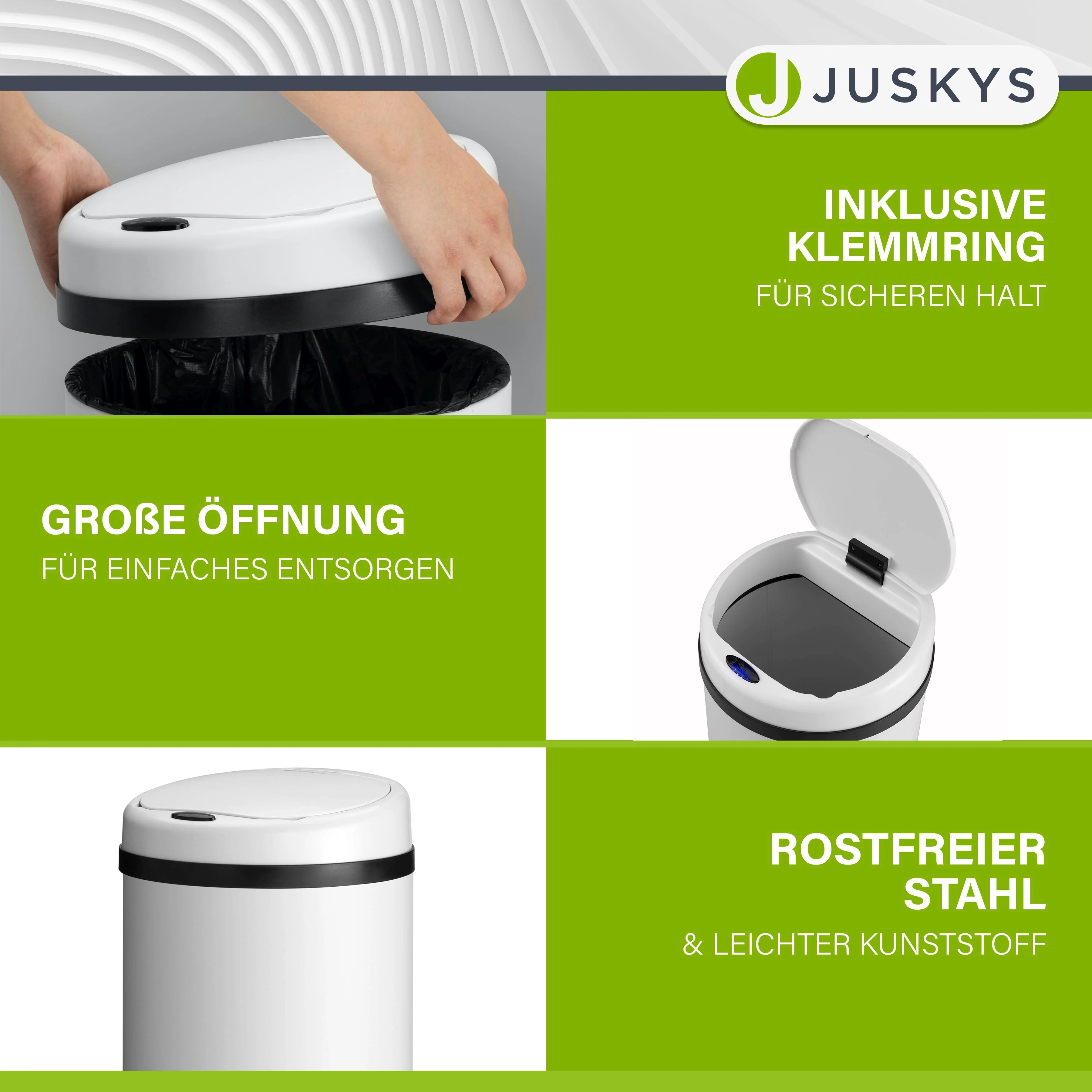 Runder Mülleimer mit Sensor - Image 52