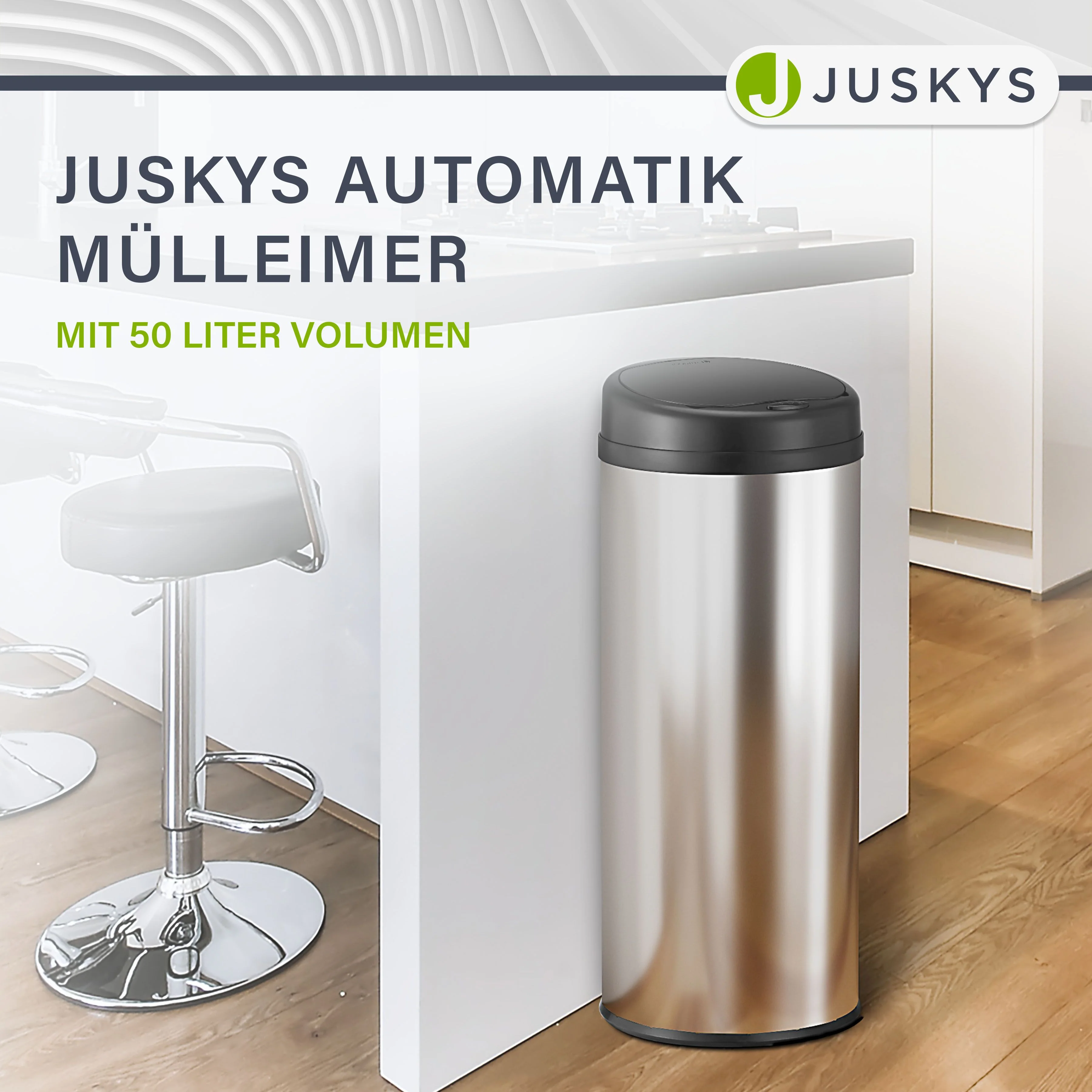 Runder Mülleimer mit Sensor - Image 64