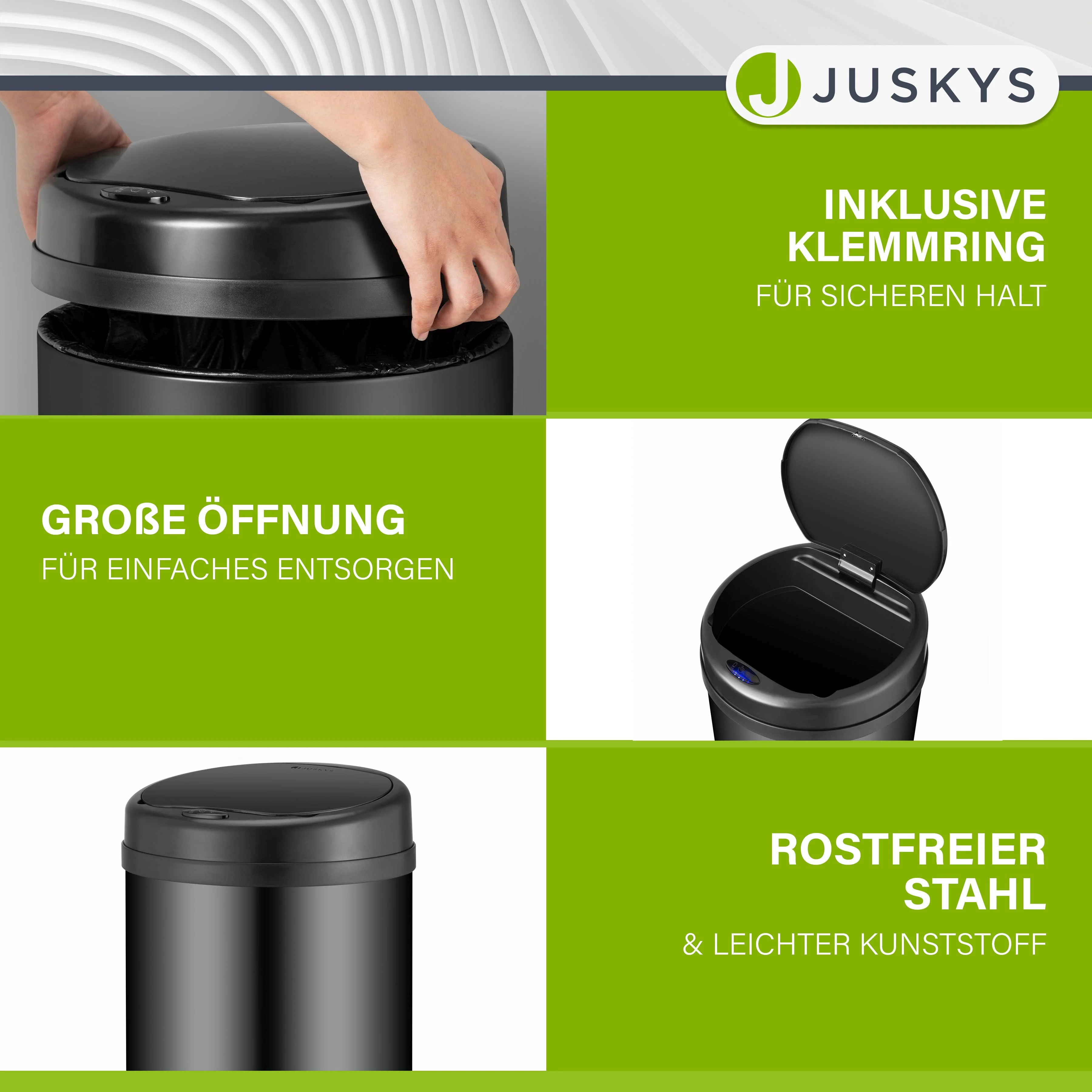 Runder Mülleimer mit Sensor - Image 68