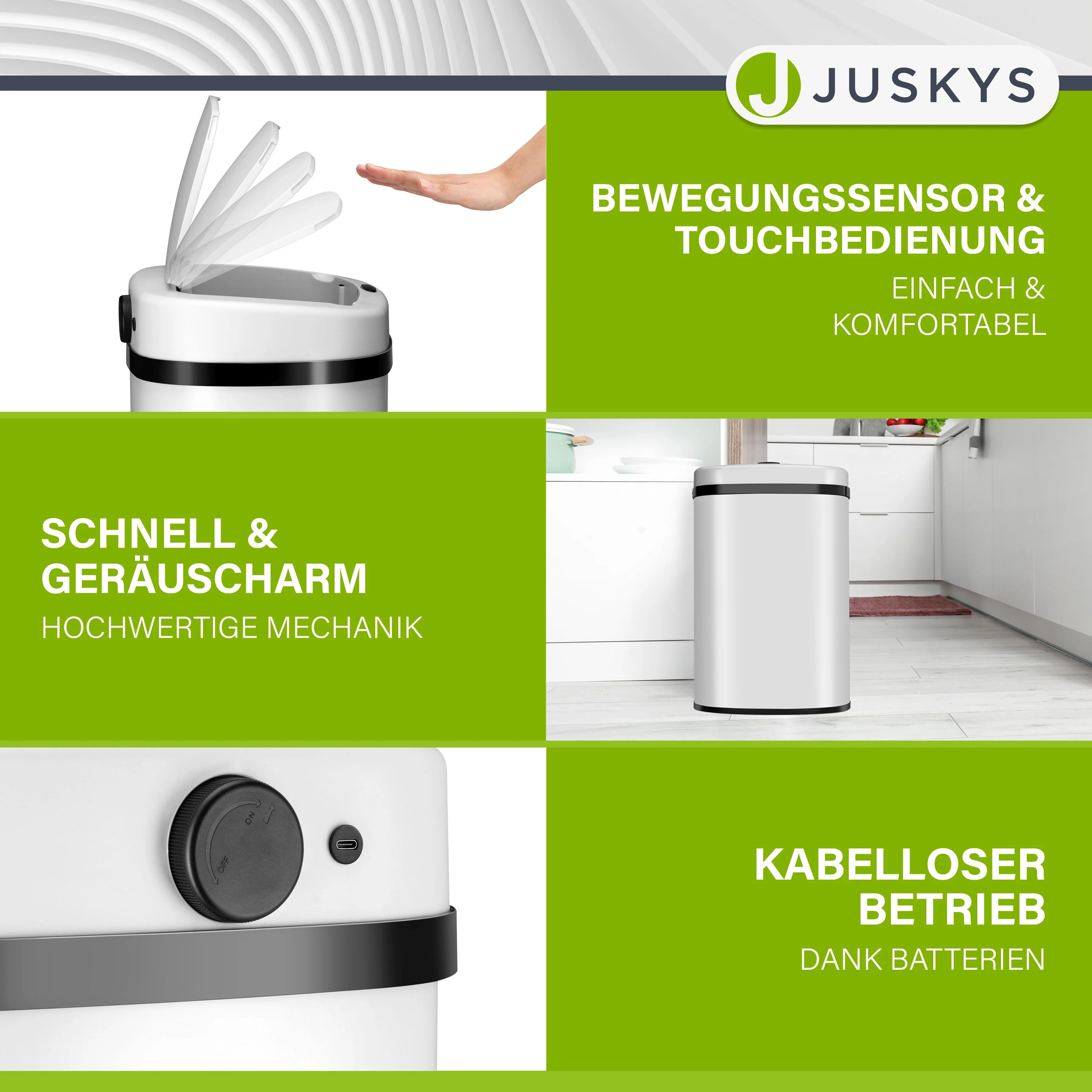 Rechteckiger Mülleimer mit Sensor - Image 3