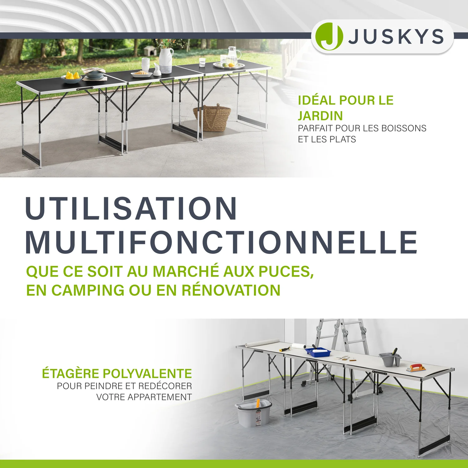 Alu Multifunktionstisch 3-teilig - Image 15